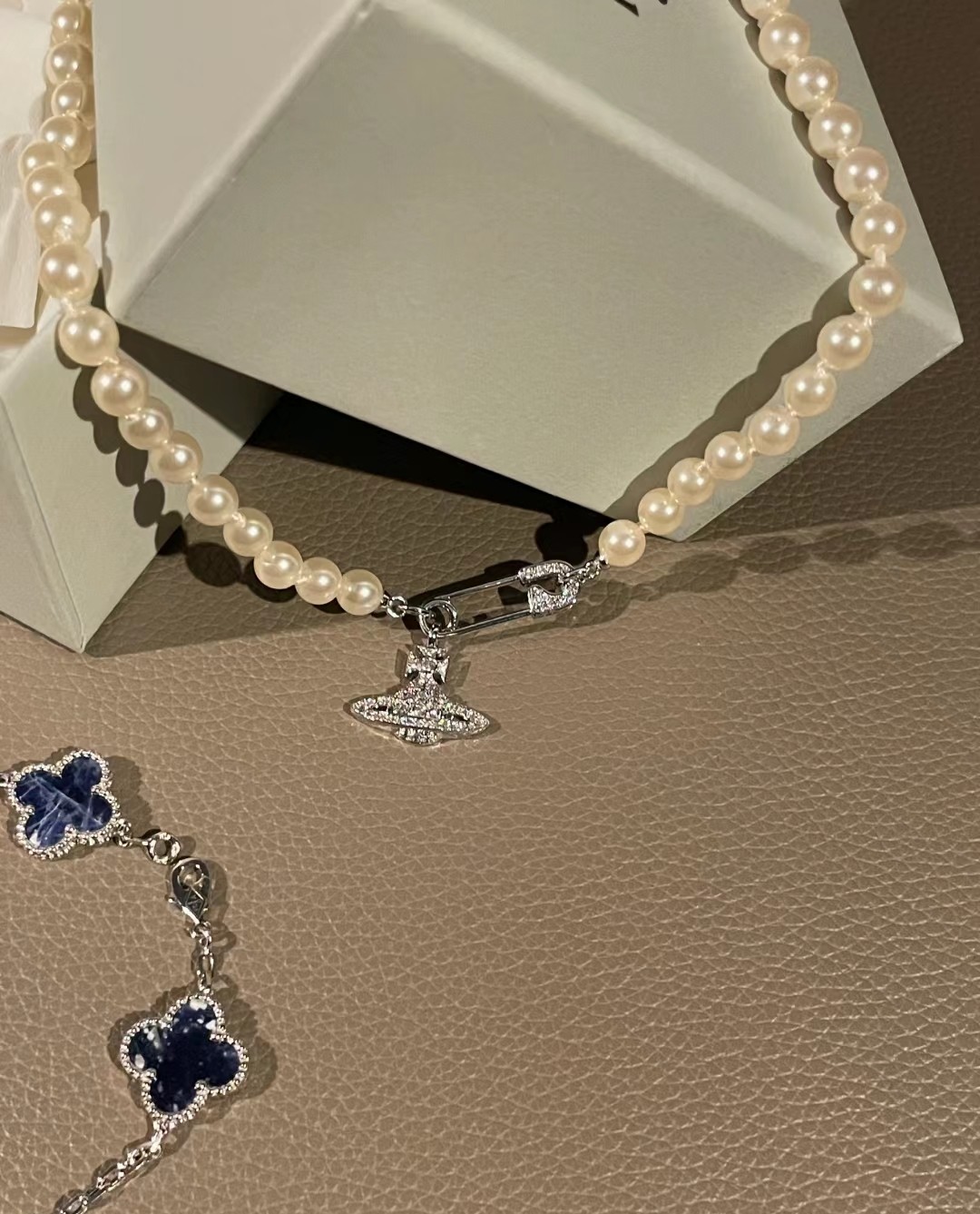 Van Cleef & Arpels 绝美星河 Vca彼得石手链&西太后珍珠项链