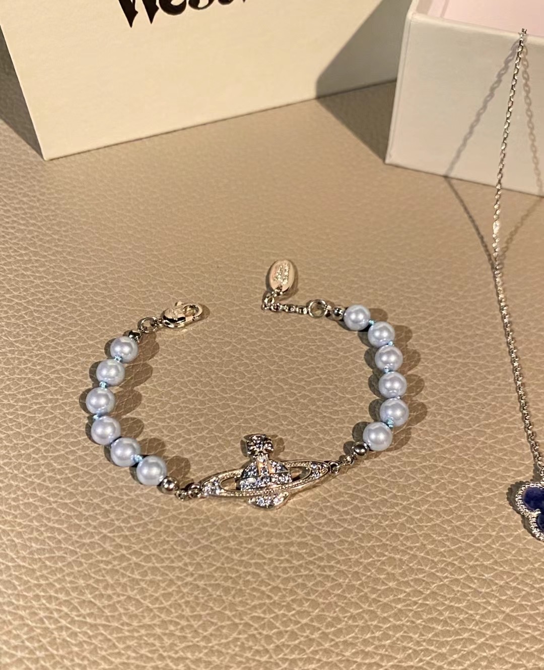 Van Cleef & Arpels 西太后珍珠手链&vca梵克雅宝彼得石项链