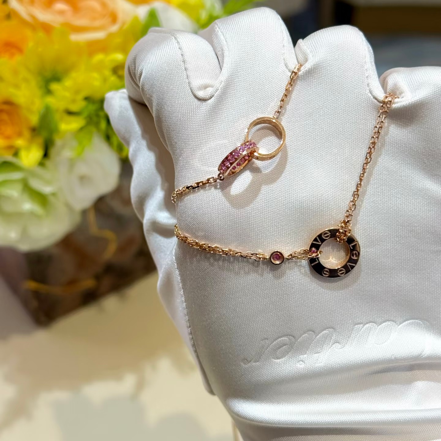 Cartier 卡地亚 双环扣项链 CNC精雕 意大利定制链条-顶级品质