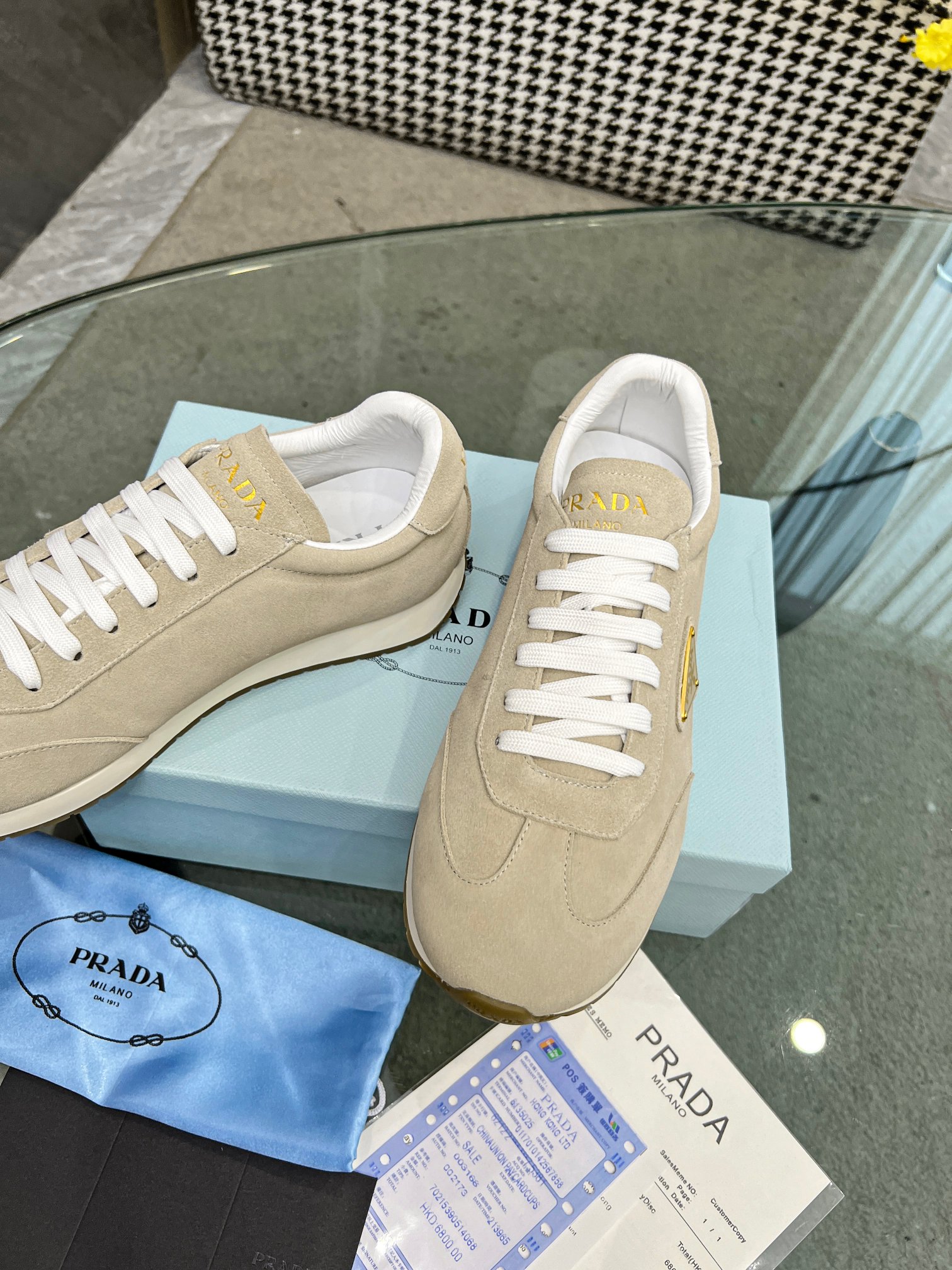 [PRADA*] P: 280Talla: 39-44 (38.45.46 personalizado) nuevos contadores PRADA (Prada) de alto top sin