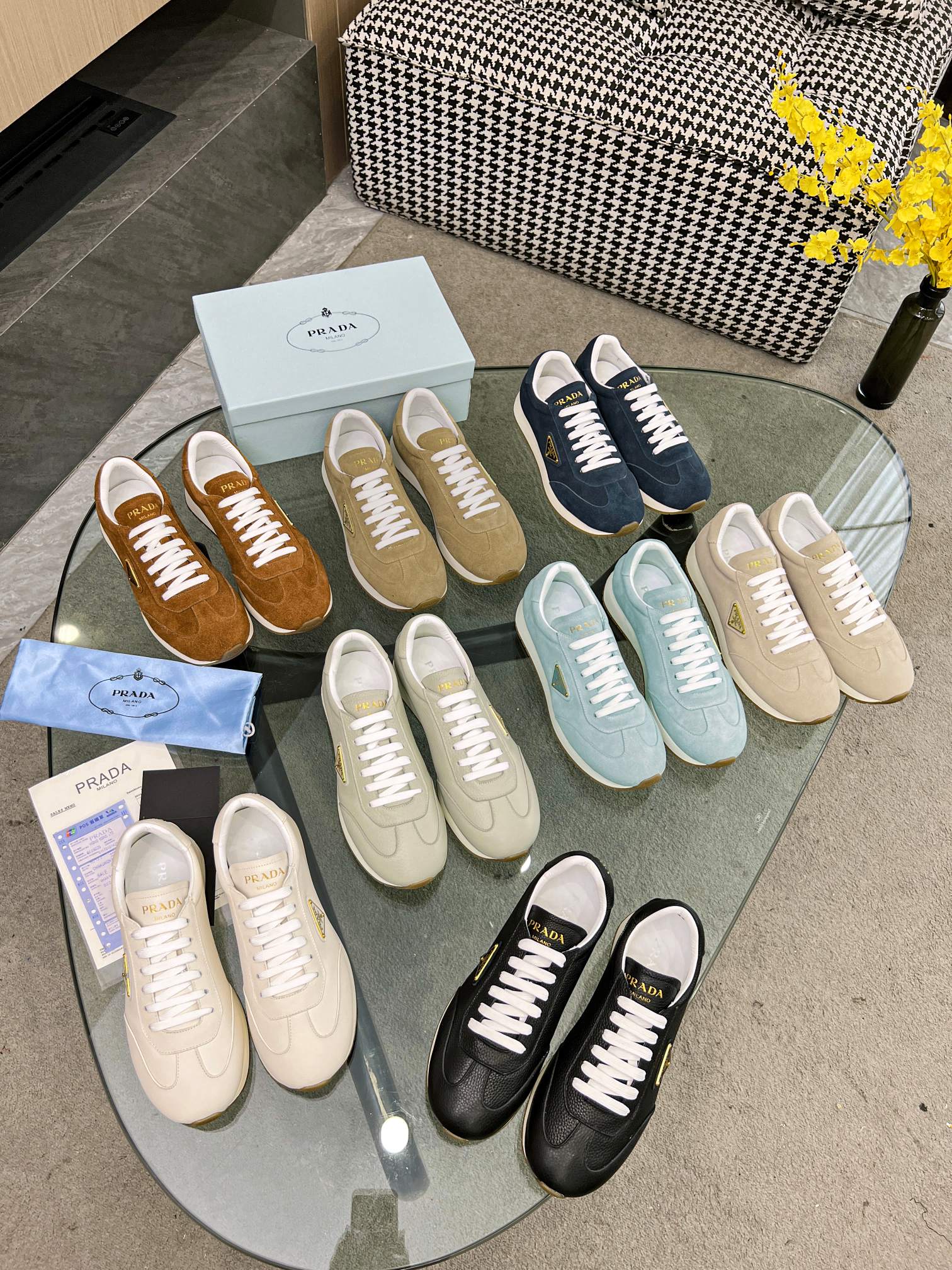 [PRADA*] P: 280Talla: 39-44 (38.45.46 personalizado) nuevos contadores PRADA (Prada) de alto top sin