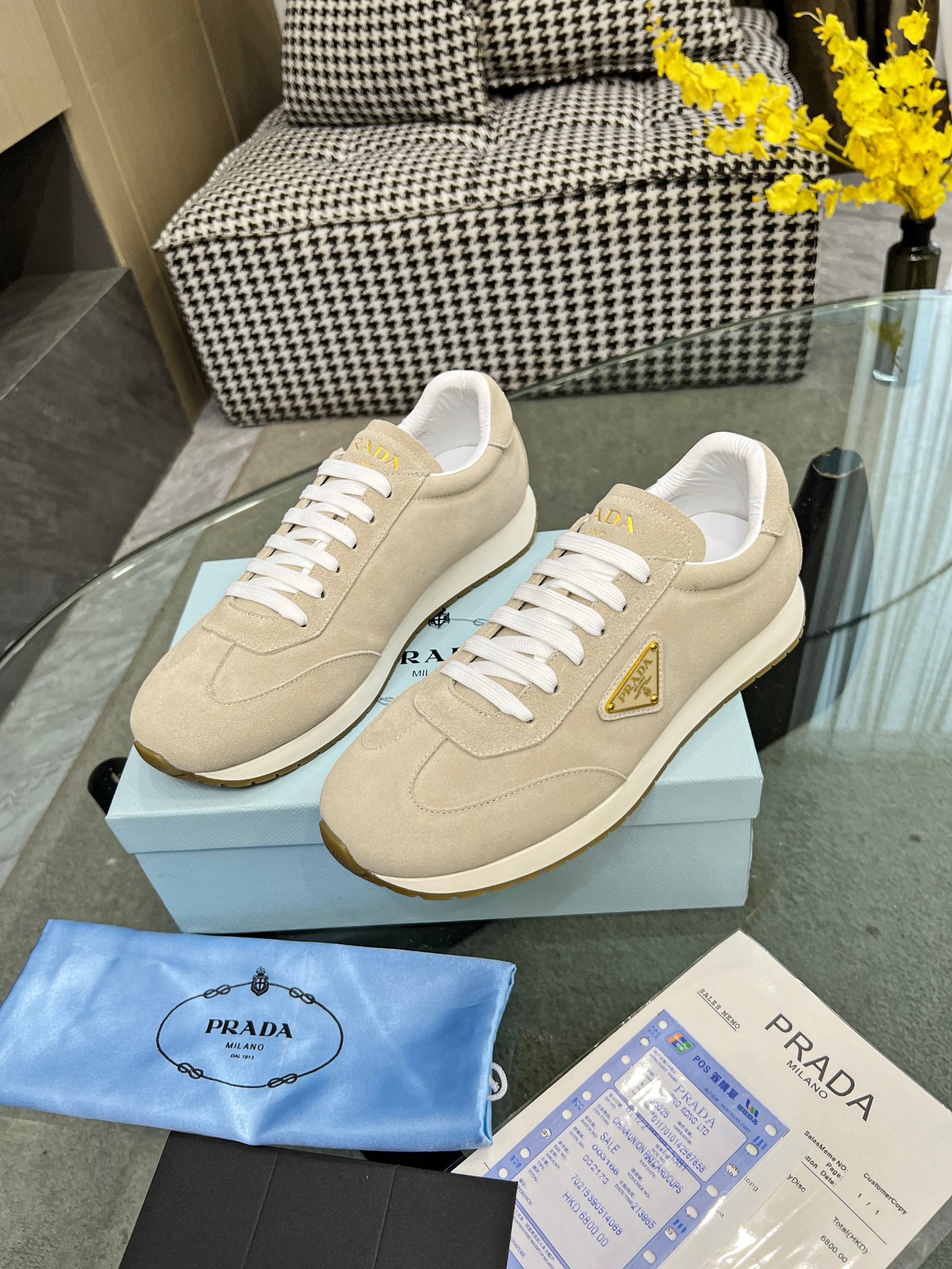 [PRADA*] P: 280Talla: 39-44 (38.45.46 personalizado) nuevos contadores PRADA (Prada) de alto top sin