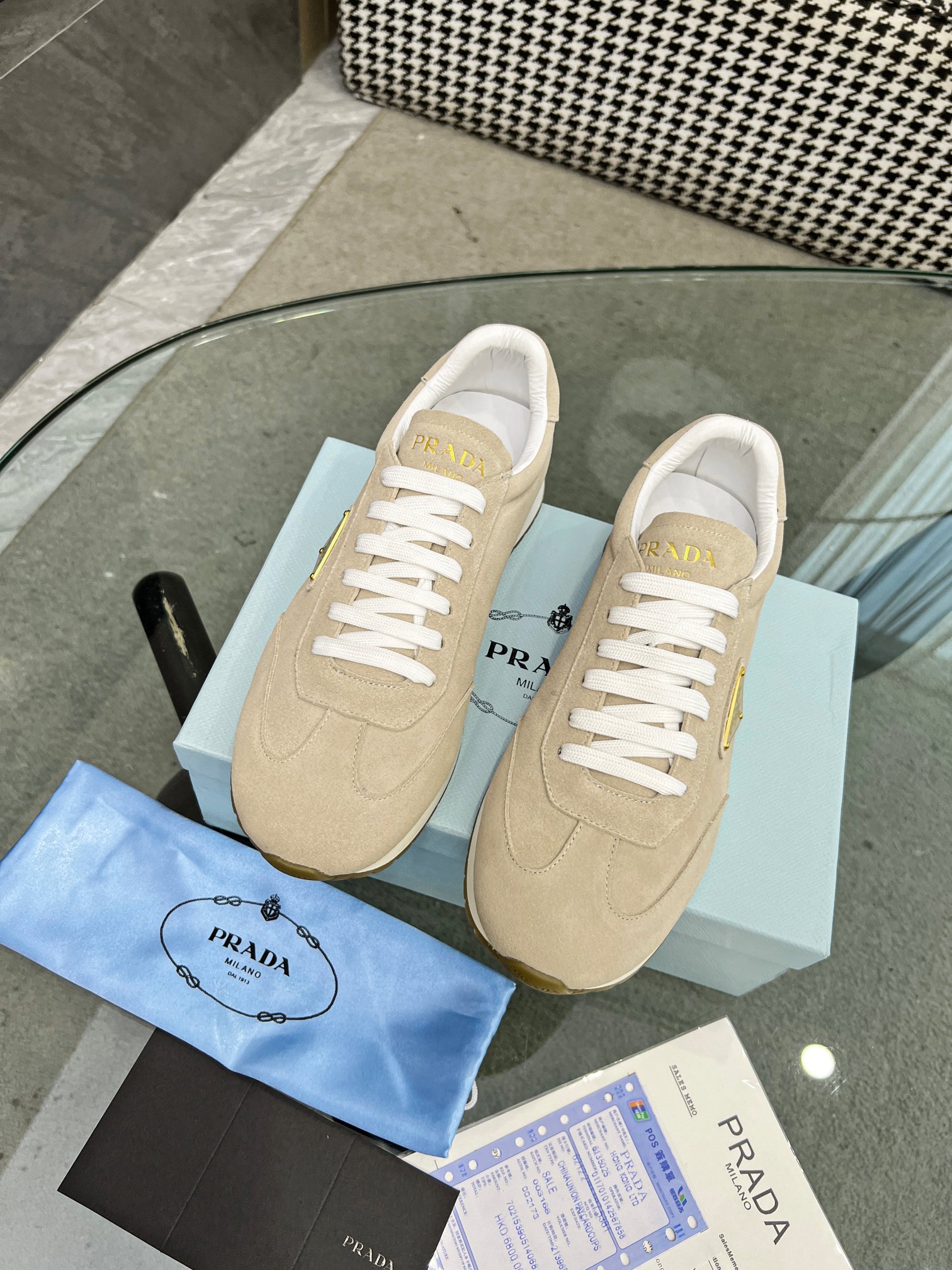 [PRADA*] P: 280Talla: 39-44 (38.45.46 personalizado) nuevos contadores PRADA (Prada) de alto top sin