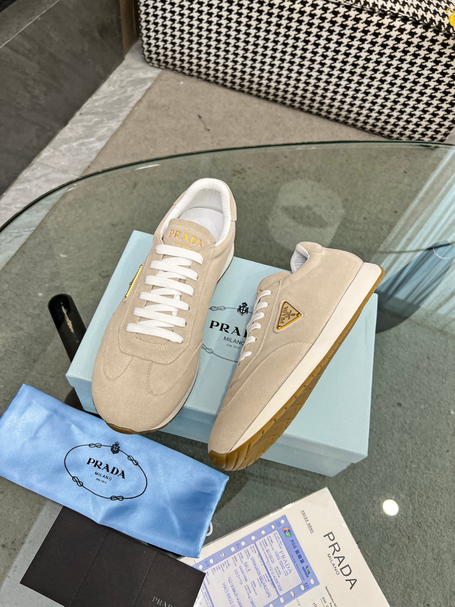 [PRADA*] P: 280Talla: 39-44 (38.45.46 personalizado) nuevos contadores PRADA (Prada) de alto top sin