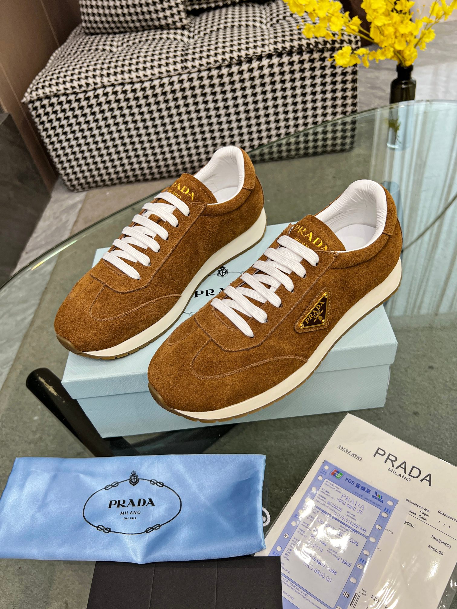 [PRADA*] P: 280Talla: 39-44 (38.45.46 personalizado) nuevos contadores PRADA (Prada) de alto top sin