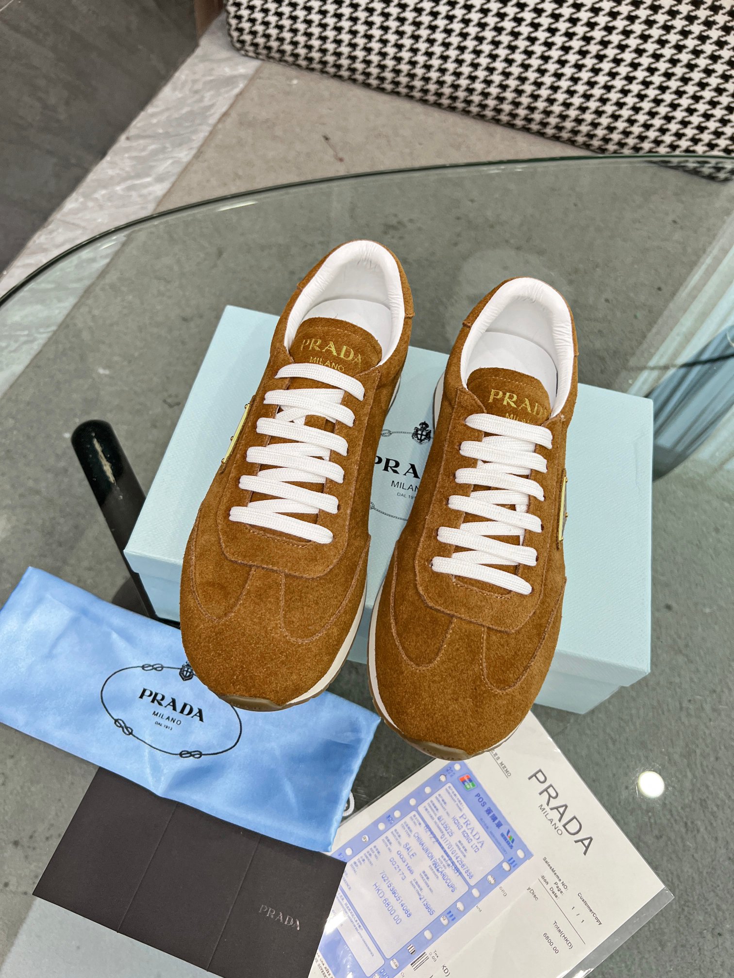 [PRADA*] P: 280Talla: 39-44 (38.45.46 personalizado) nuevos contadores PRADA (Prada) de alto top sin