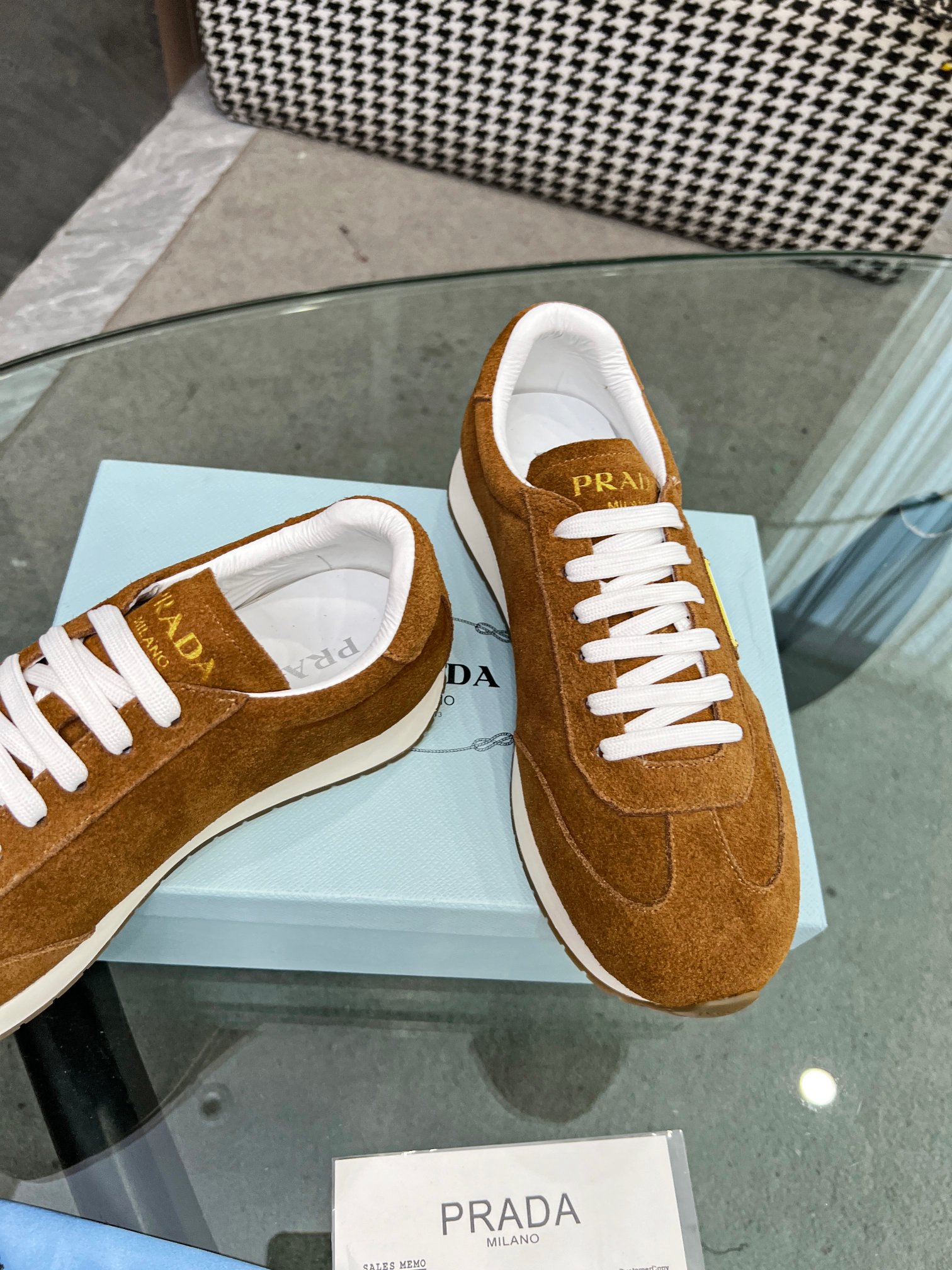 [PRADA*] P: 280Talla: 39-44 (38.45.46 personalizado) nuevos contadores PRADA (Prada) de alto top sin