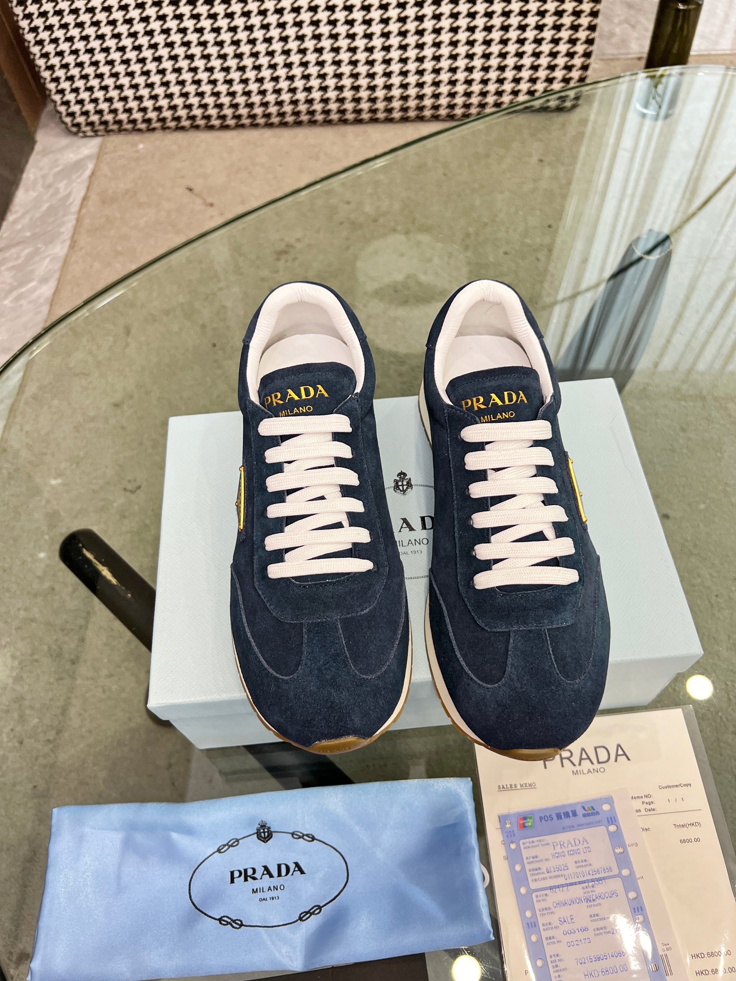 [PRADA*] P: 280Talla: 39-44 (38.45.46 personalizado) nuevos contadores PRADA (Prada) de alto top sin