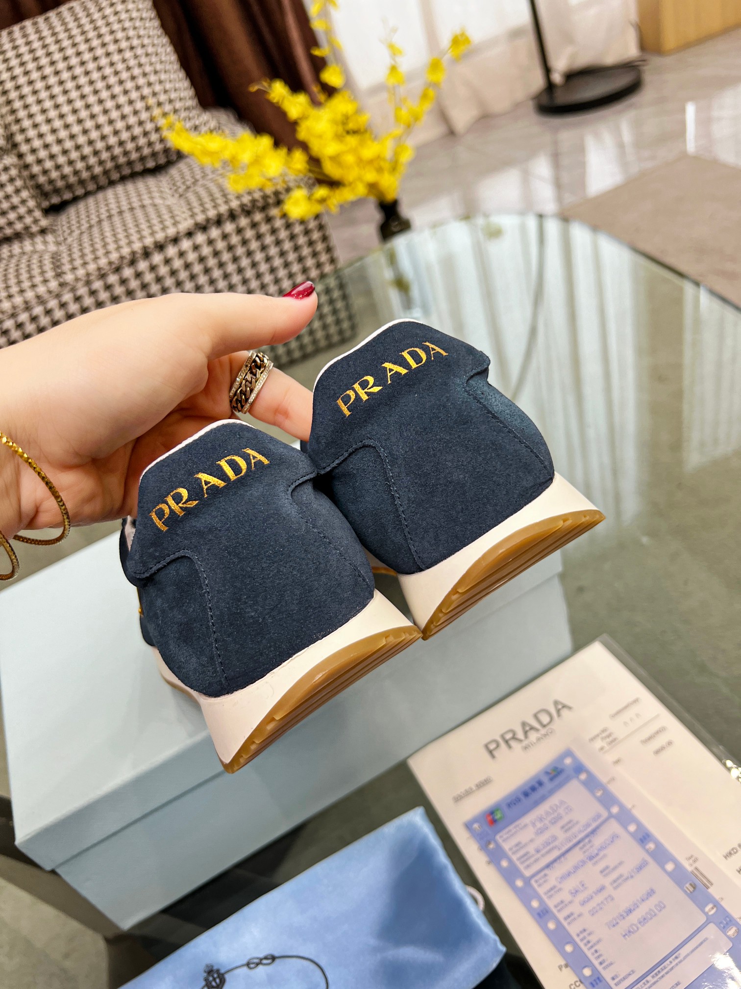 [PRADA*] P: 280Talla: 39-44 (38.45.46 personalizado) nuevos contadores PRADA (Prada) de alto top sin