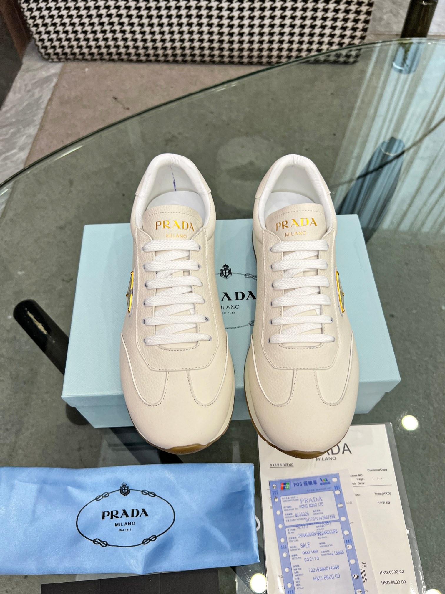 [PRADA*] P: 280Talla: 39-44 (38.45.46 personalizado) nuevos contadores PRADA (Prada) de alto top sin