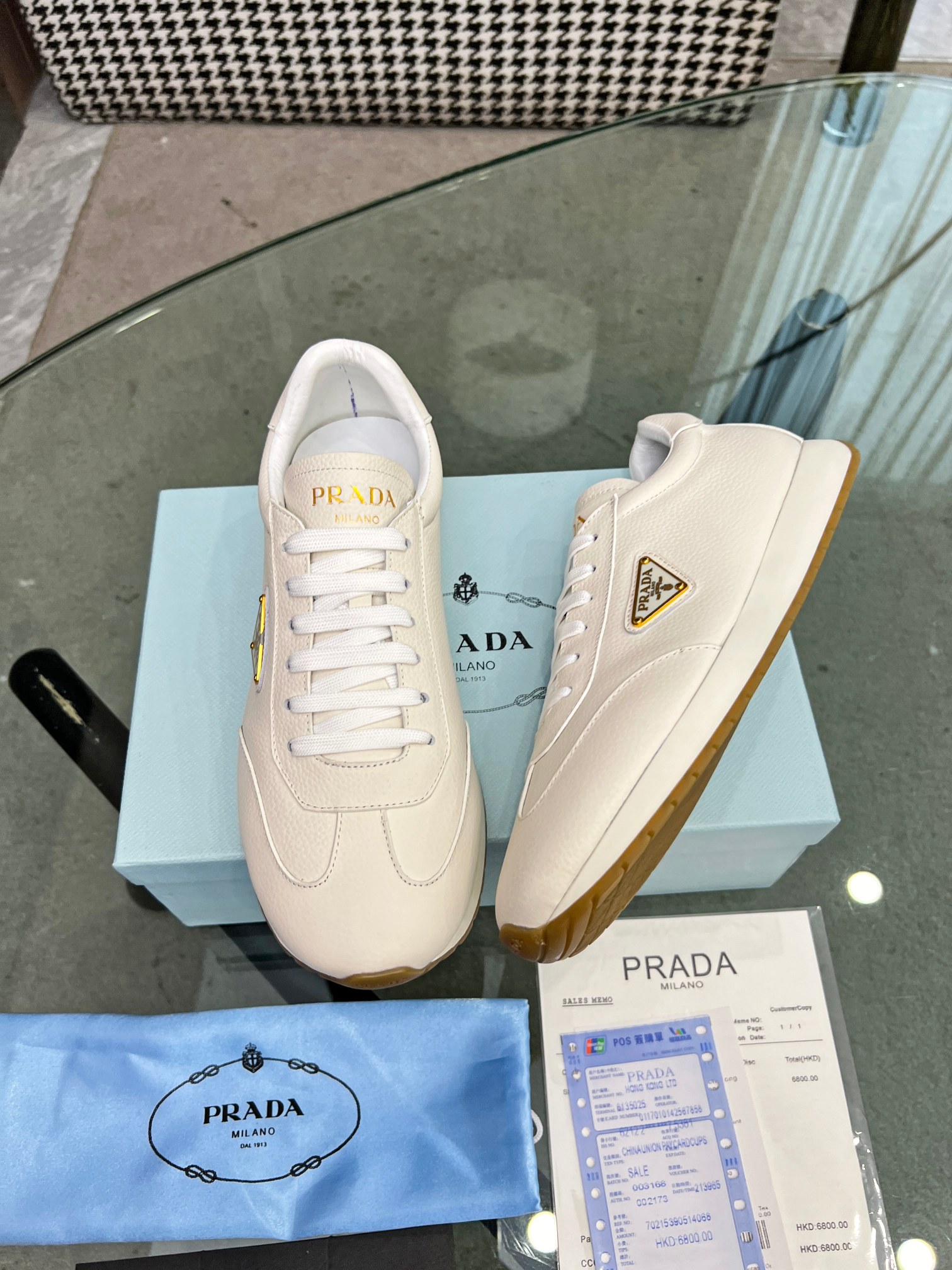 [PRADA*] P: 280Talla: 39-44 (38.45.46 personalizado) nuevos contadores PRADA (Prada) de alto top sin