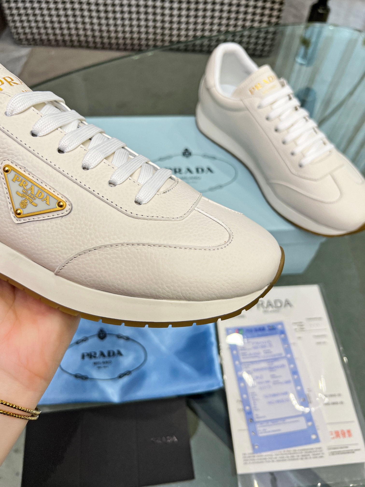 [PRADA*] P: 280Talla: 39-44 (38.45.46 personalizado) nuevos contadores PRADA (Prada) de alto top sin