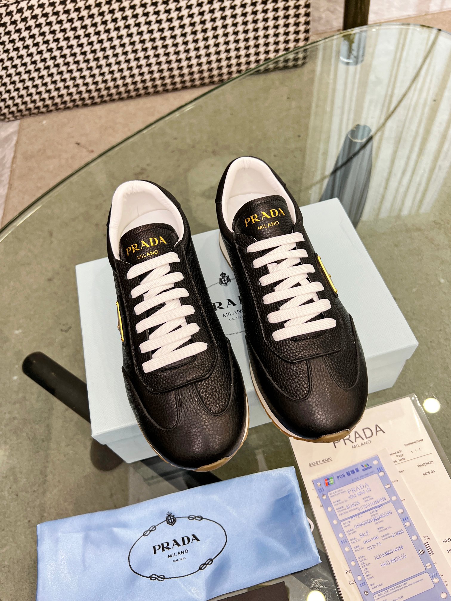 [PRADA*] P: 280Talla: 39-44 (38.45.46 personalizado) nuevos contadores PRADA (Prada) de alto top sin