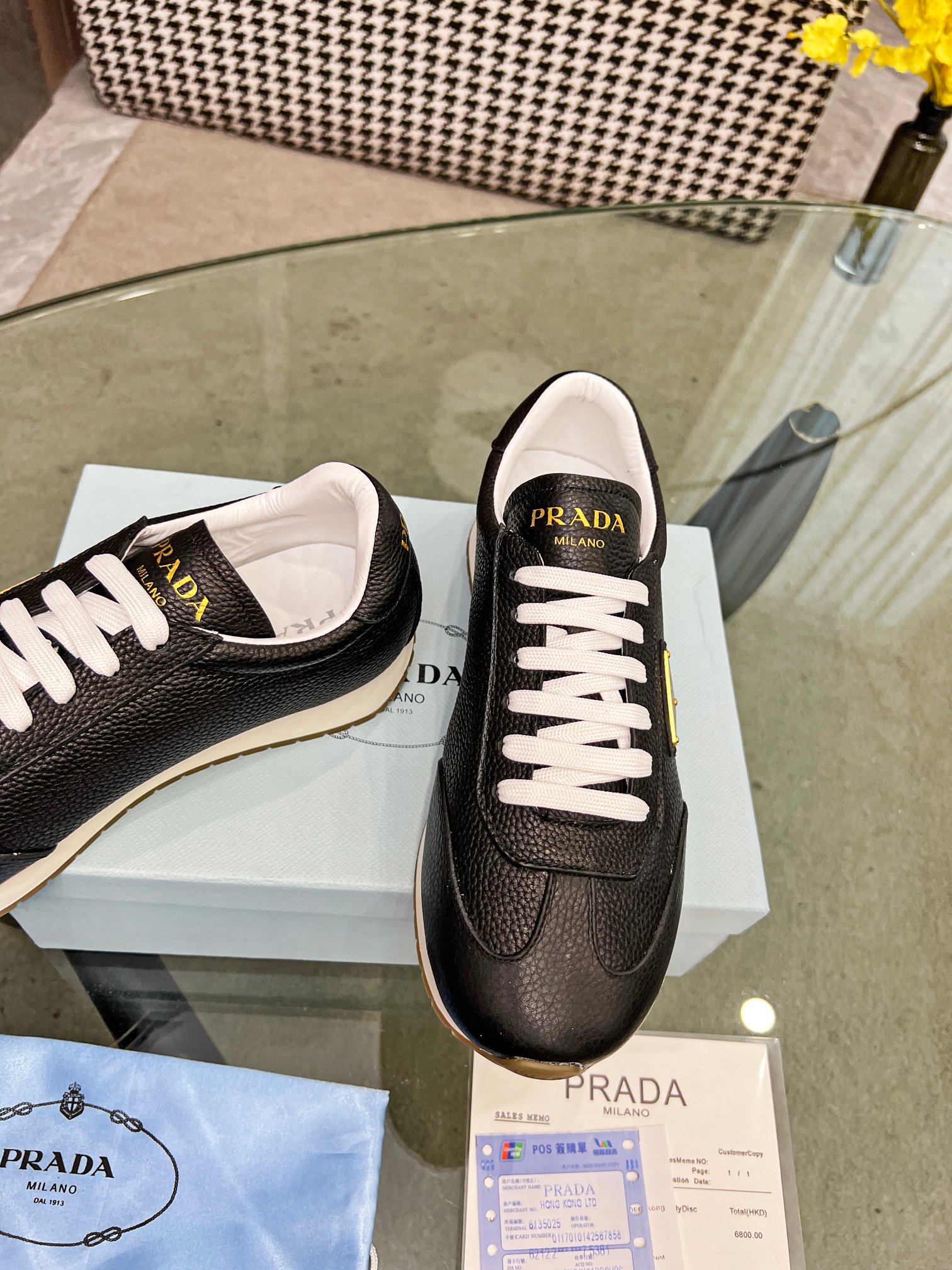[PRADA*] P: 280Talla: 39-44 (38.45.46 personalizado) nuevos contadores PRADA (Prada) de alto top sin