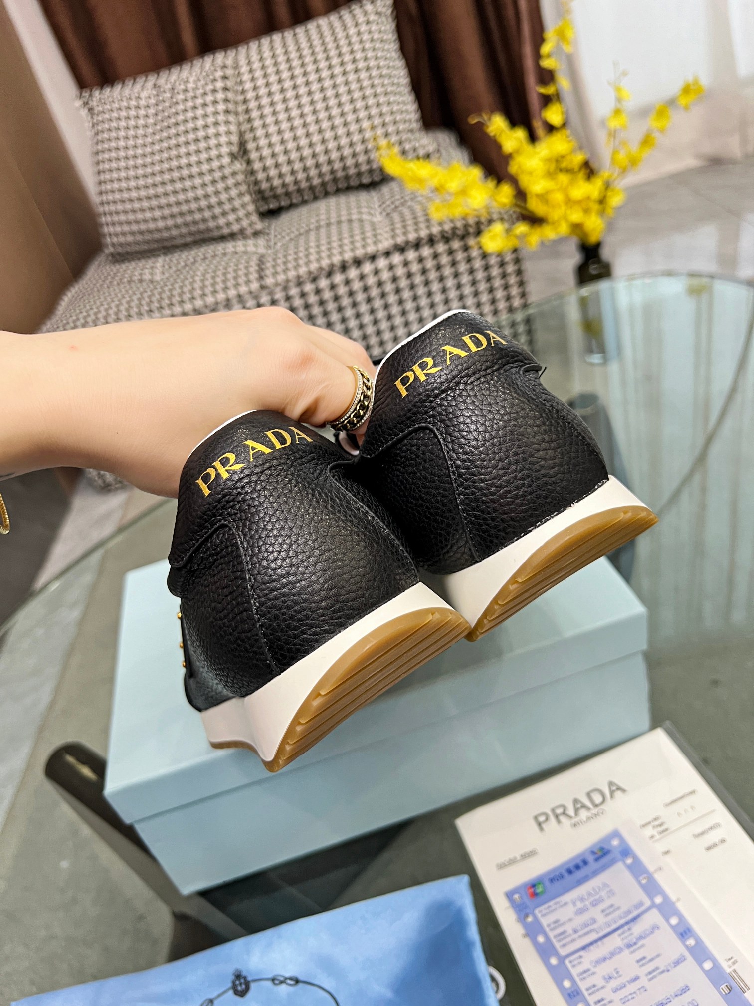 [PRADA*] P: 280Talla: 39-44 (38.45.46 personalizado) nuevos contadores PRADA (Prada) de alto top sin