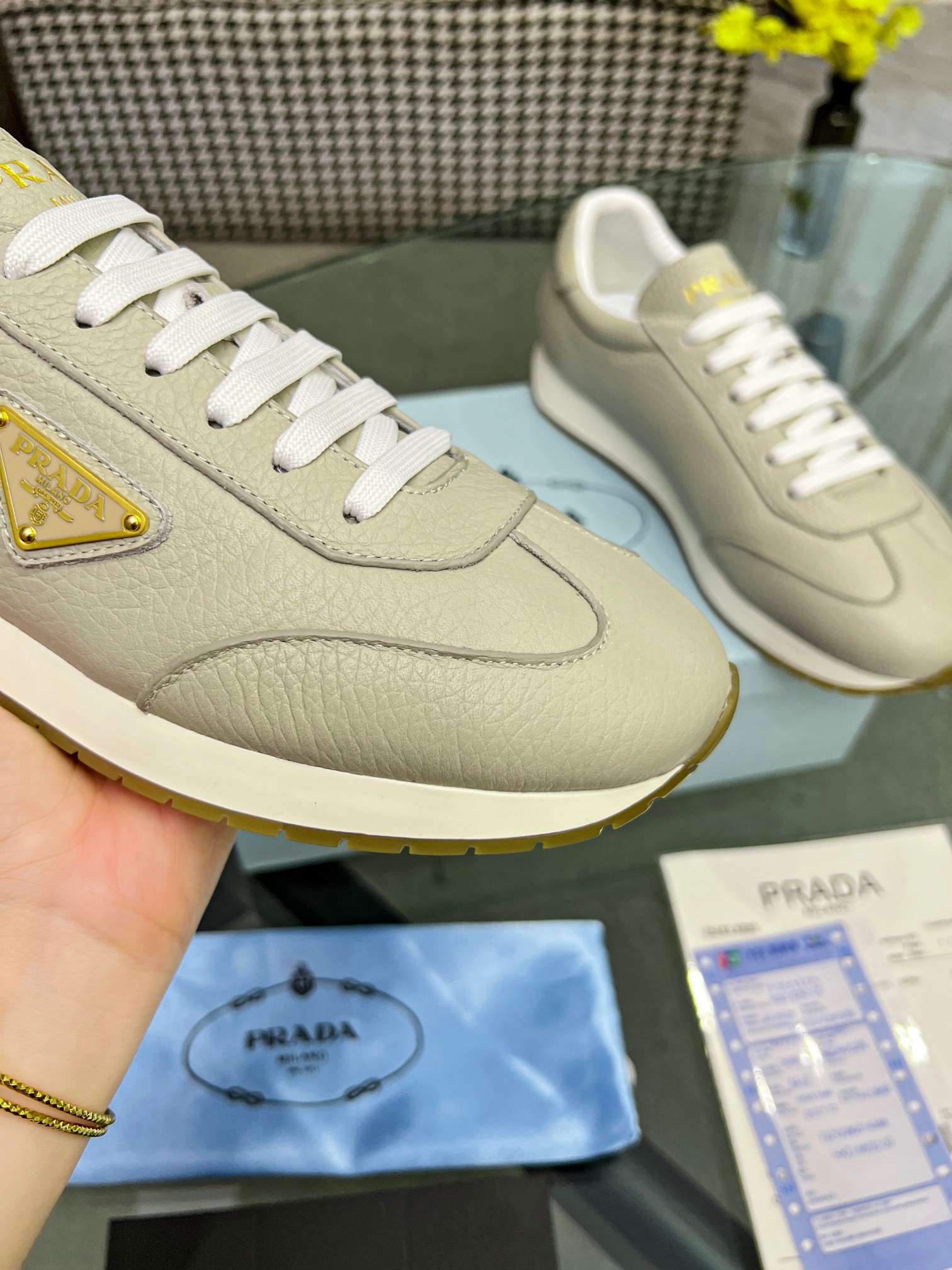[PRADA*] P: 280Talla: 39-44 (38.45.46 personalizado) nuevos contadores PRADA (Prada) de alto top sin