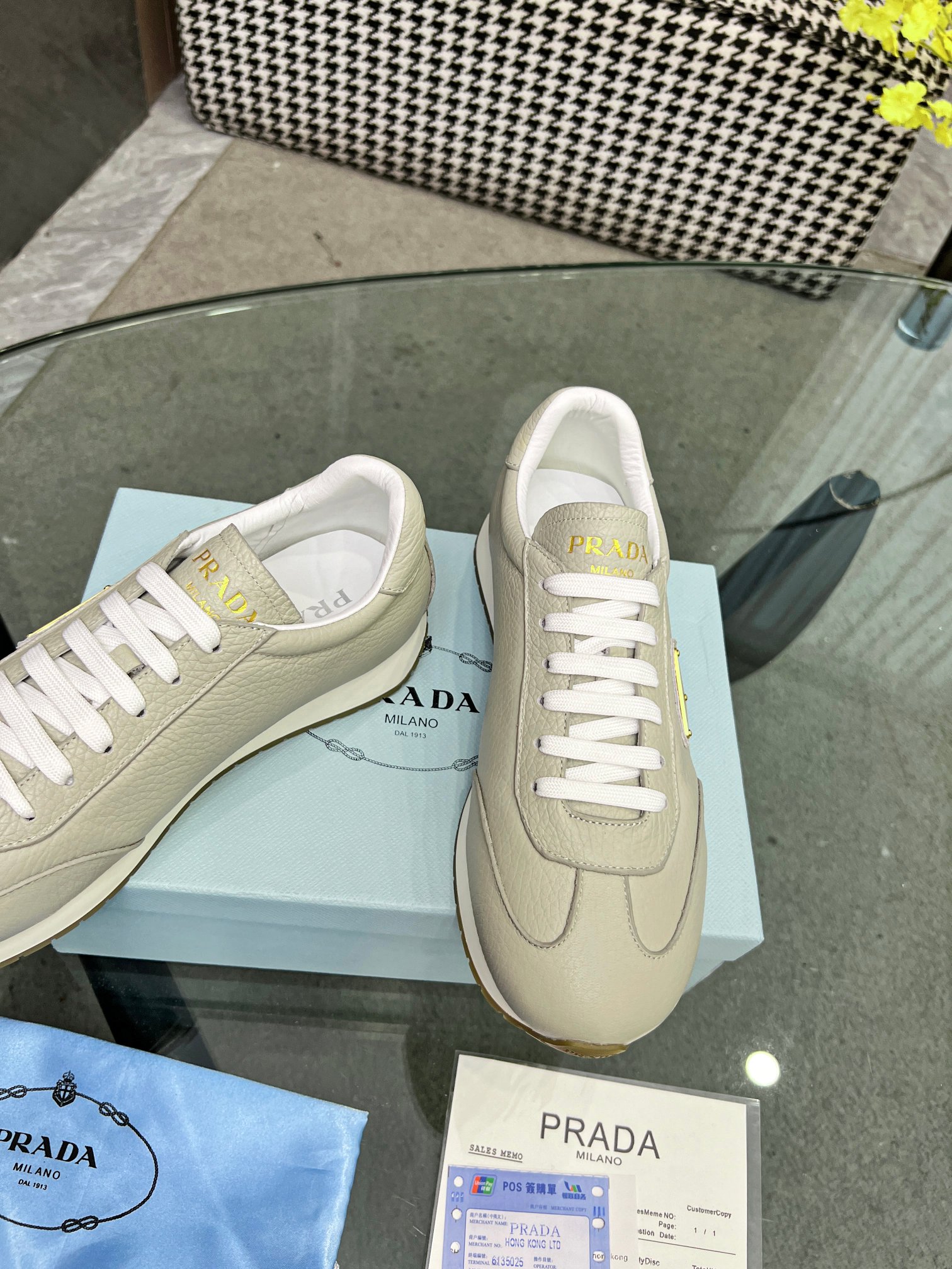 [PRADA*] P: 280Talla: 39-44 (38.45.46 personalizado) nuevos contadores PRADA (Prada) de alto top sin