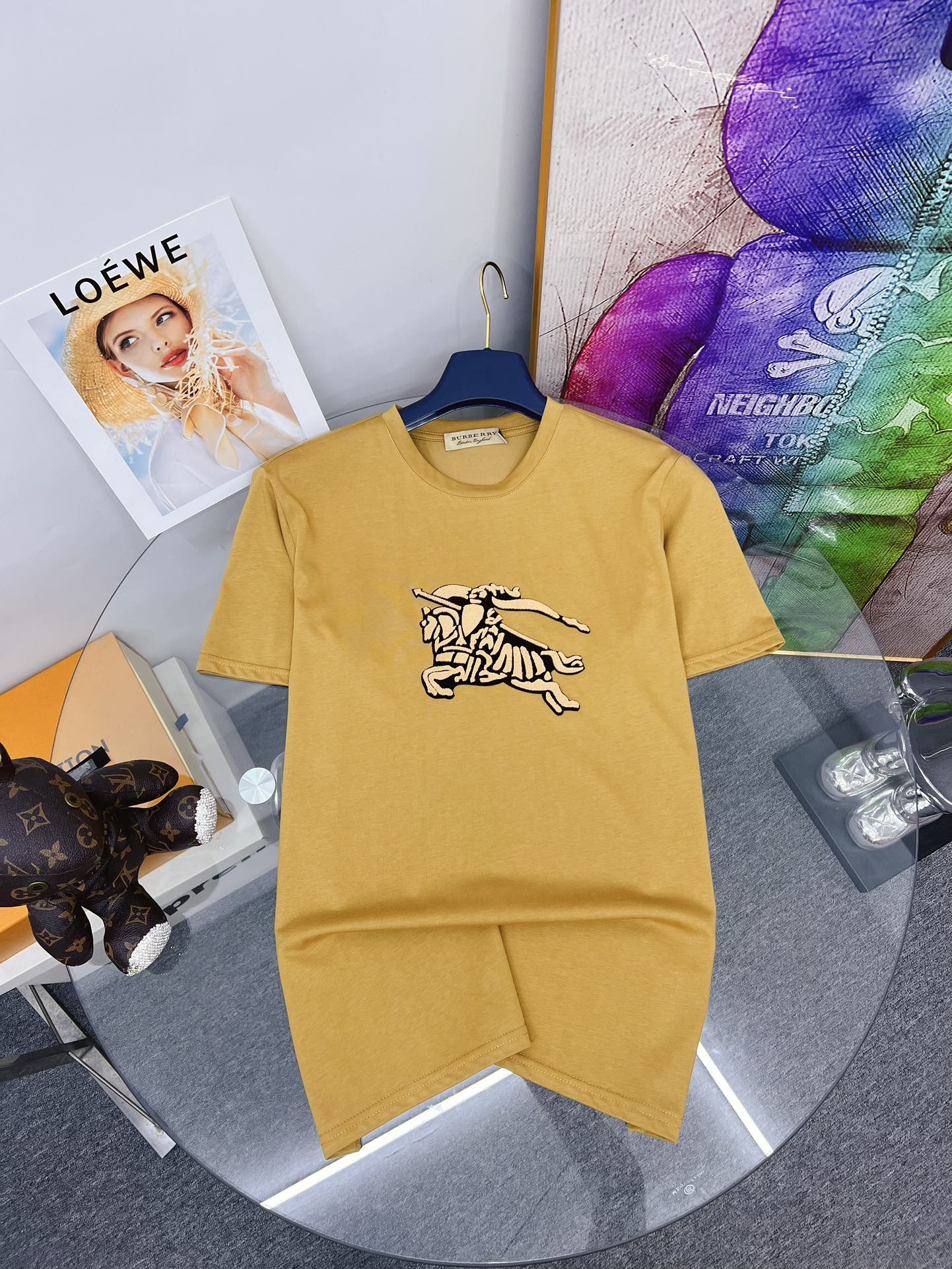 Burberry Clothing T-Shirt Printing Cotton Fashion Short Sleeve
