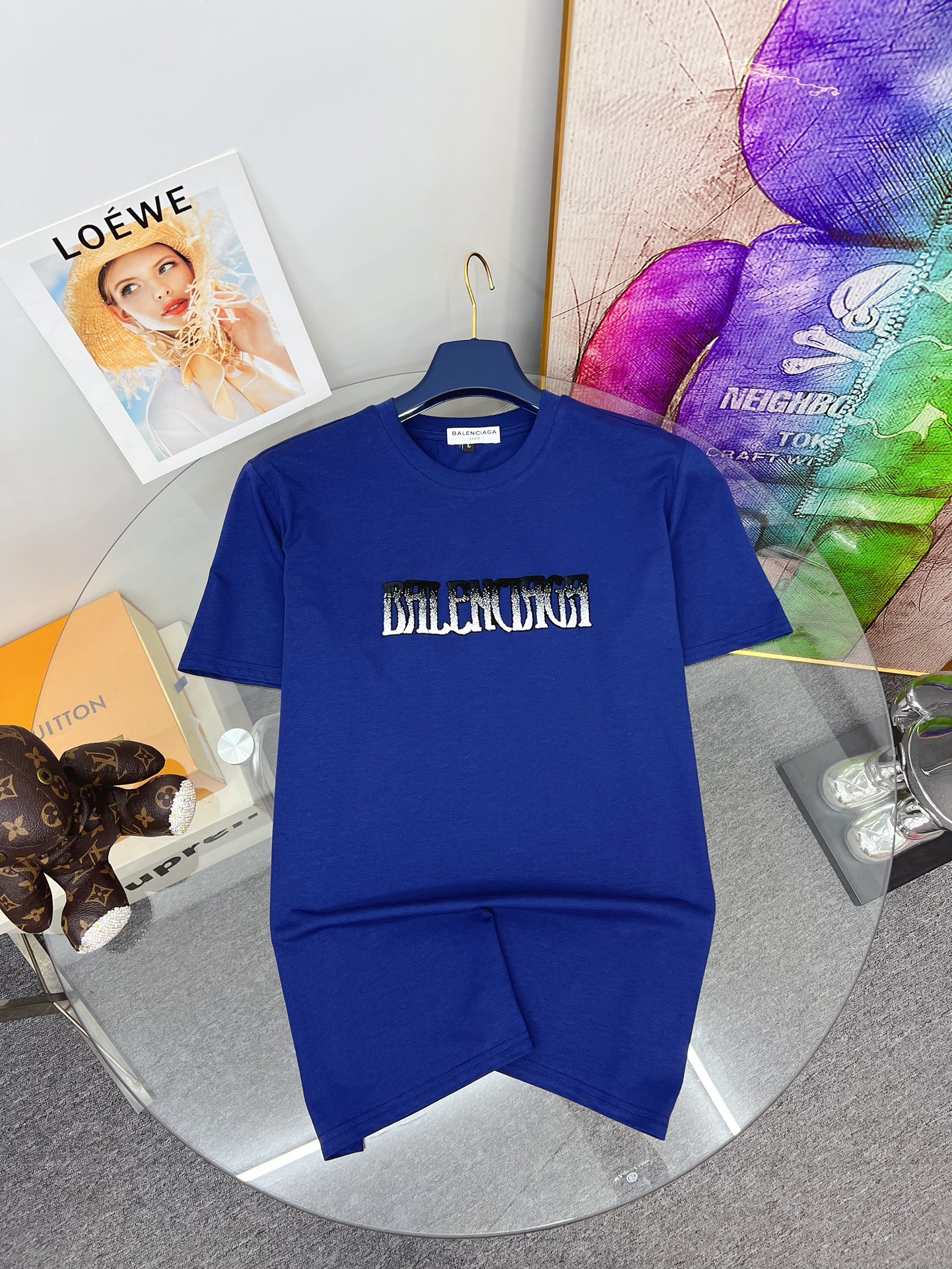 Balenciaga Clothing T-Shirt China Sale
 Printing Cotton Fashion Short Sleeve