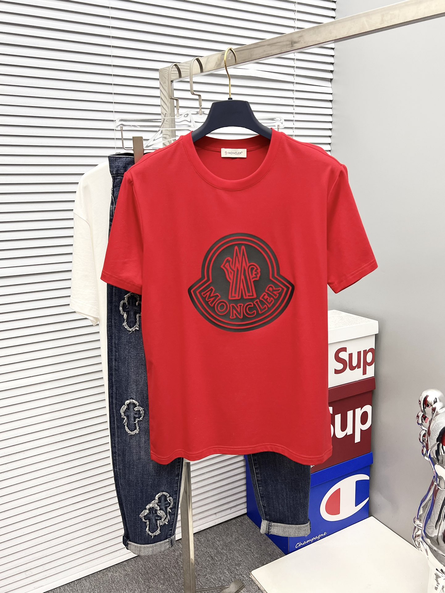 Moncler Clothing T-Shirt Printing Cotton Fashion Short Sleeve