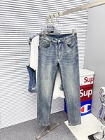 Dolce & Gabbana Clothing Jeans Pants & Trousers Printing Men Denim Fall/Winter Collection Vintage Casual