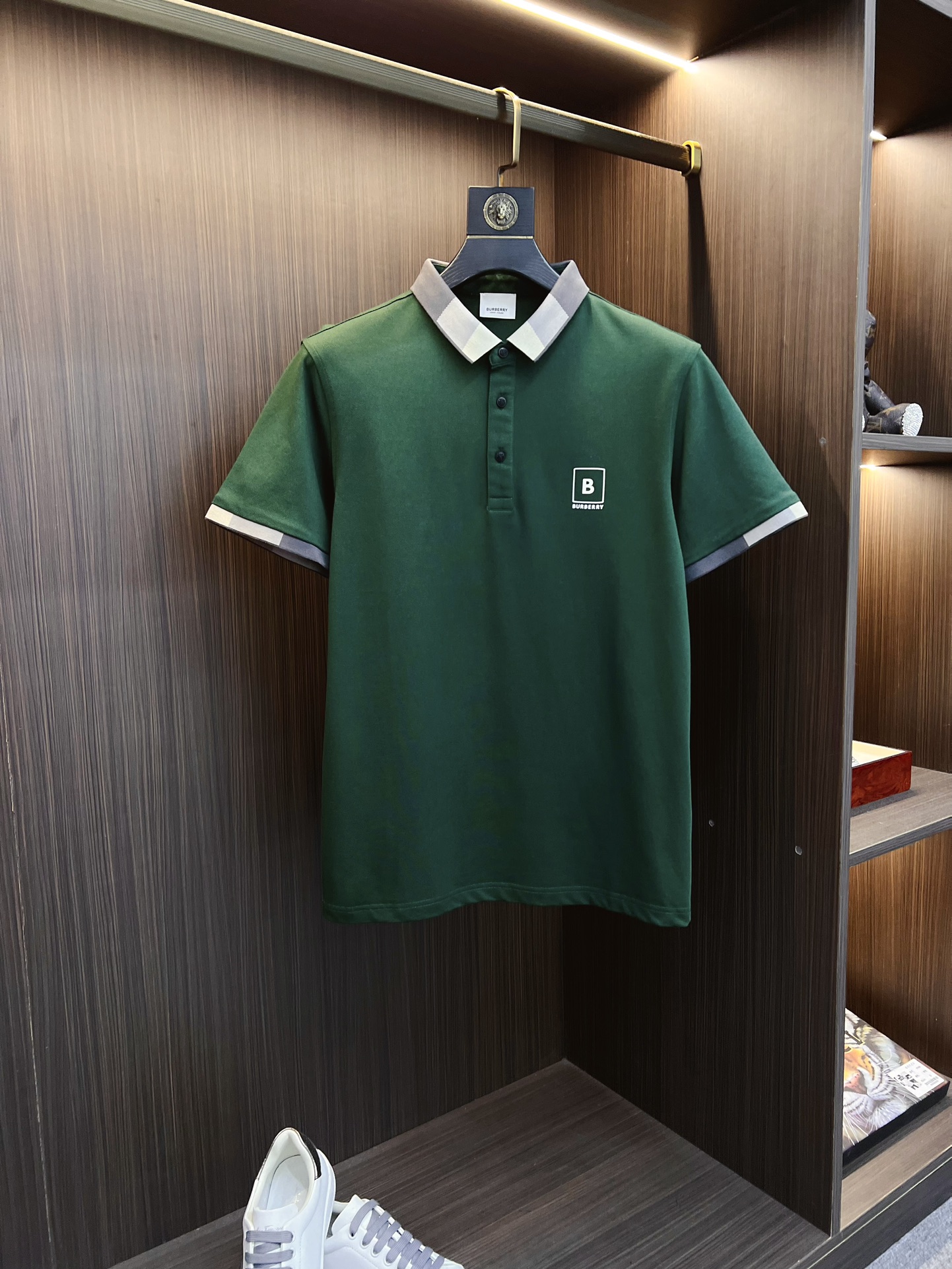 Burberry巴宝莉2024新款男士原单翻领Polo衫短袖T恤柜台同步发售简洁时尚百搭高端品质胸前立体