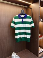 AAAA
 Gucci Clothing Knit Sweater T-Shirt Cotton Knitting Mercerized Spring/Summer Collection Short Sleeve