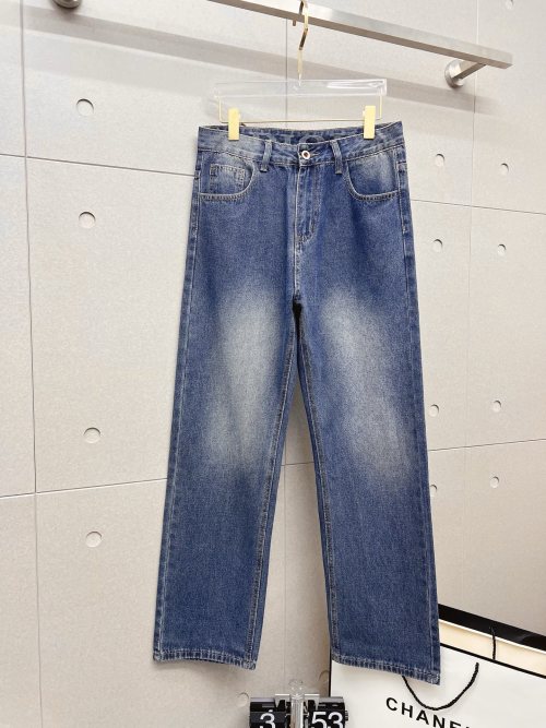 Dior 2025 Summer Men's Original Loose Fit Jeans, Versatile Denim Pants 1 Dior 2025 Summer Men's Original Loose Fit Jeans, Versatile Denim Pants