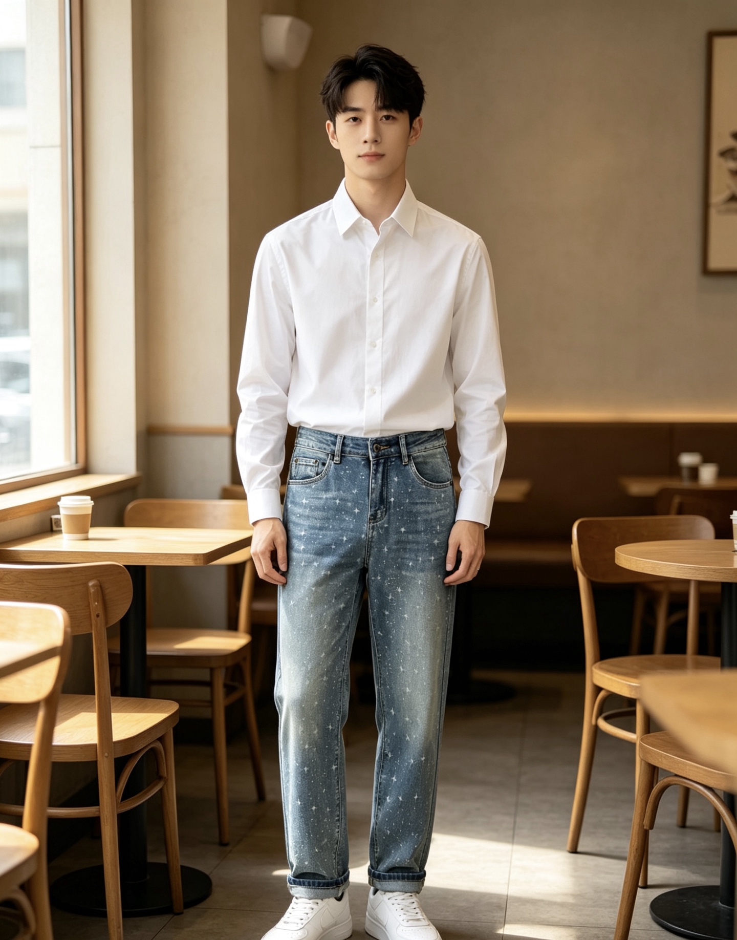 NO:916401,Ermenegildo Zegna men's denim jeans, official album and poster wear style!  High-grade imported denim raw color fabrics are supplied to customers, and the pure 13oz denim fabrics from Okayama, Japan are specially selected. Heavy-duty environmentally friendly plant enzyme washing process is used. The texture has a light retro color, which is quite beautiful and is very suitable for autumn and winter color matching. The fabric is soft and delicate after washing, but has strong bones and a slight stretch, providing an excellent comfortable experience. There is no damage from any technological elements throughout the body, retaining the purest tannin color!  The details throughout the body are perfect, exquisite and sophisticated. The latest leather label on the waist highlights the brand's characteristics. The hardware accessories, leather label and wiring all reflect the craftsmanship!  The silhouette is perfectly tailored and has excellent butt lift and slimming effect. It can be easily matched with any top in the wardrobe. It has wide compatibility and is suitable for various daily wear. The upper body is full of style. It is a must-have trousers for those who are obsessed with quality control and 1V!  Sizes 29-38 (not 35.37),,zegna,jeans,19860909杰尼亚 男士丹宁牛仔裤,官宣画册海报穿搭款！ 客供高级进口的丹宁原色面料,特选日本冈山纯正13oz 盎司牛仔布料,重磅环保植物酵素水洗工艺,肌理有着淡淡的复古色彩,相当漂亮,极符合秋冬的配色,面料经过水洗后柔软细腻,但筋骨感极强,且略带弹力,提供了绝佳的舒适体验,通身无任何工艺元素破坏,保留了最纯粹的丹宁本色！通身细节完美如斯,精湛且考究,最新的腰部皮标彰显了品牌特质,五金配件、皮标、走线无不体现出匠心工艺！版型剪裁完美,提臀修身效果绝佳,可轻松横扫衣橱任何的上装搭配,兼容性广泛,满足于日常各种穿搭,上身型款十足,于品质控及1V迷控者必入型裤装！ 尺码29—38（没35.37）,,zegna,jeans,,Men's clothing