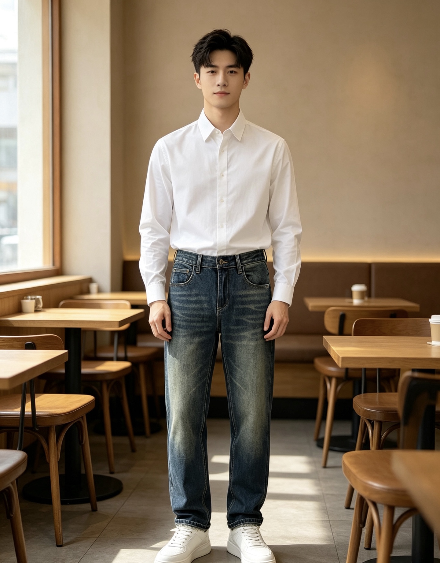 NO:916407,Loewe men's denim jeans, official album and poster style!  High-grade imported denim raw color fabrics are supplied to customers, and the pure 13oz denim fabrics from Okayama, Japan are specially selected. Heavy-duty environmentally friendly plant enzyme washing process is used. The texture has a light retro color, which is quite beautiful and is very suitable for autumn and winter color matching. The fabric is soft and delicate after washing, but has strong bones and a slight stretch, providing an excellent comfortable experience. There is no damage from any technological elements throughout the body, retaining the purest tannin color!  The details throughout the body are perfect, exquisite and sophisticated. The latest leather label on the waist highlights the brand's characteristics. The hardware accessories, leather label and wiring all reflect the craftsmanship!  The silhouette is perfectly tailored and has excellent butt lift and slimming effect. It can be easily matched with any top in the wardrobe. It has wide compatibility and is suitable for various daily wear. The upper body is full of style. It is a must-have trousers for those who are obsessed with quality control and 1V!  Size 29-38 (not 35.37),,loewe,jeans,19860909罗意威 男士丹宁牛仔裤,官宣画册海报穿搭款！ 客供高级进口的丹宁原色面料,特选日本冈山纯正13oz 盎司牛仔布料,重磅环保植物酵素水洗工艺,肌理有着淡淡的复古色彩,相当漂亮,极符合秋冬的配色,面料经过水洗后柔软细腻,但筋骨感极强,且略带弹力,提供了绝佳的舒适体验,通身无任何工艺元素破坏,保留了最纯粹的丹宁本色！通身细节完美如斯,精湛且考究,最新的腰部皮标彰显了品牌特质,五金配件、皮标、走线无不体现出匠心工艺！版型剪裁完美,提臀修身效果绝佳,可轻松横扫衣橱任何的上装搭配,兼容性广泛,满足于日常各种穿搭,上身型款十足,于品质控及1V迷控者必入型裤装！ 尺码29—38（没35.37）,,loewe,jeans,,Men's clothing