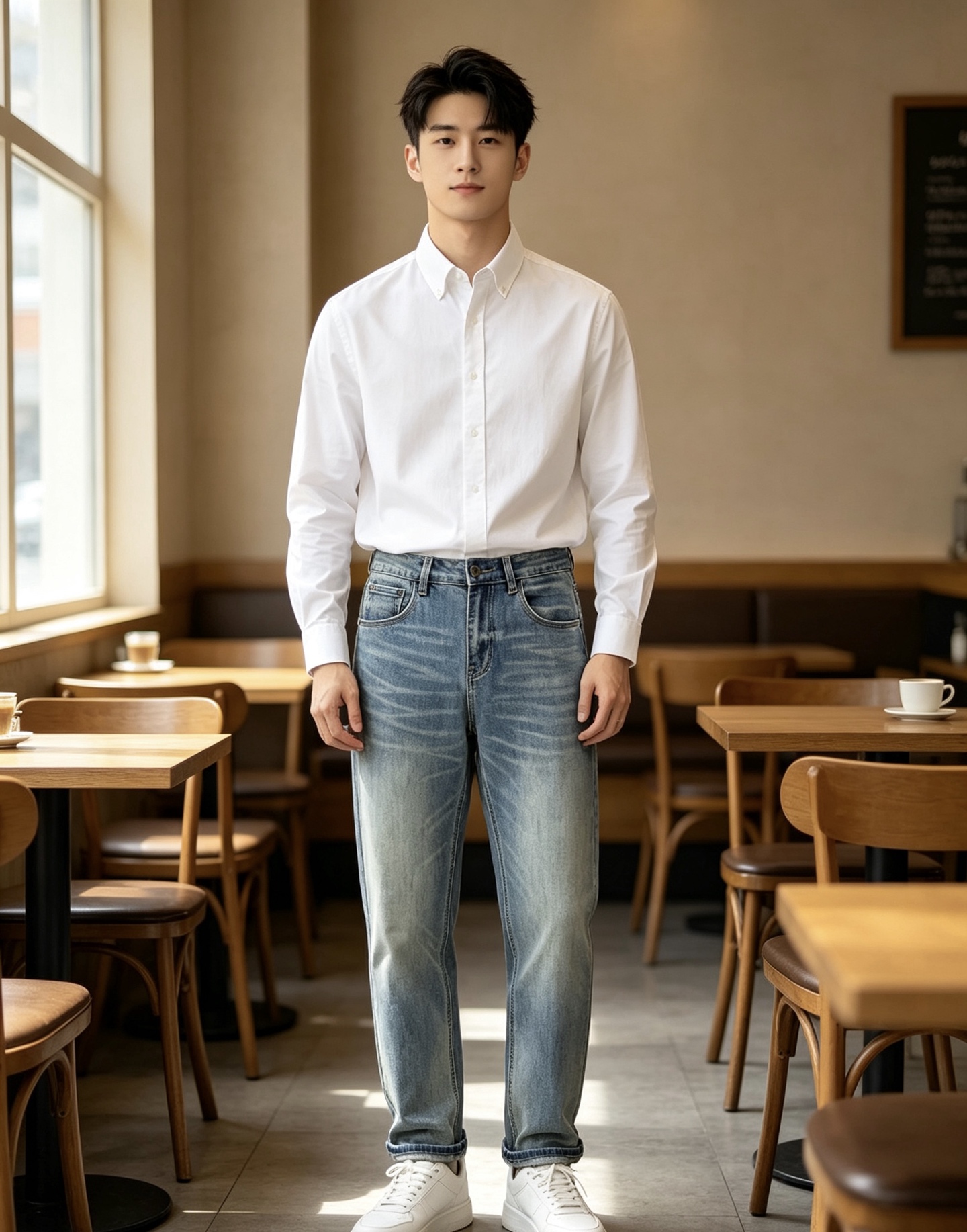 NO:916410,BC men's denim jeans, official album and poster wear style!  High-grade imported denim raw color fabrics are supplied to customers, and the pure 13oz denim fabrics from Okayama, Japan are specially selected. Heavy-duty environmentally friendly plant enzyme washing process is used. The texture has a light retro color, which is quite beautiful and is very suitable for autumn and winter color matching. The fabric is soft and delicate after washing, but has strong bones and a slight stretch, providing an excellent comfortable experience. There is no damage from any technological elements throughout the body, retaining the purest tannin color!  The details throughout the body are perfect, exquisite and sophisticated. The latest leather label on the waist highlights the brand's characteristics. The hardware accessories, leather label and wiring all reflect the craftsmanship!  The silhouette is perfectly tailored and has excellent butt lift and slimming effect. It can be easily matched with any top in the wardrobe. It has wide compatibility and is suitable for various daily wear. The upper body is full of style. It is a must-have trousers for those who are obsessed with quality control and 1V!  Size 29-38 (not 35.37),,jeans,19860909BC 男士丹宁牛仔裤,官宣画册海报穿搭款！ 客供高级进口的丹宁原色面料,特选日本冈山纯正13oz 盎司牛仔布料,重磅环保植物酵素水洗工艺,肌理有着淡淡的复古色彩,相当漂亮,极符合秋冬的配色,面料经过水洗后柔软细腻,但筋骨感极强,且略带弹力,提供了绝佳的舒适体验,通身无任何工艺元素破坏,保留了最纯粹的丹宁本色！通身细节完美如斯,精湛且考究,最新的腰部皮标彰显了品牌特质,五金配件、皮标、走线无不体现出匠心工艺！版型剪裁完美,提臀修身效果绝佳,可轻松横扫衣橱任何的上装搭配,兼容性广泛,满足于日常各种穿搭,上身型款十足,于品质控及1V迷控者必入型裤装！ 尺码29—38（没35.37）,,jeans,,Men's clothing