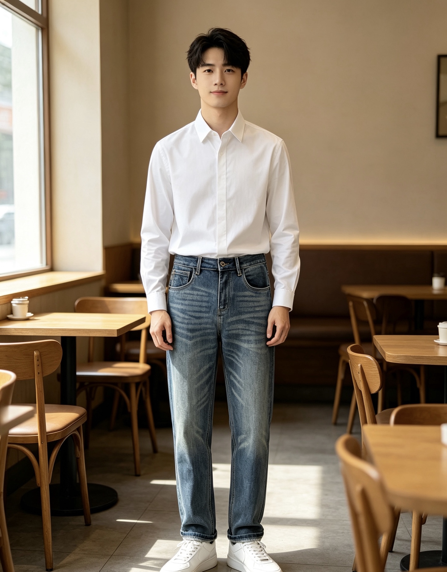 NO:916413,LV men's denim jeans, official album and poster outfit style!  High-grade imported denim raw color fabrics are supplied to customers, and the pure 13oz denim fabrics from Okayama, Japan are specially selected. Heavy-duty environmentally friendly plant enzyme washing process is used. The texture has a light retro color, which is quite beautiful and is very suitable for autumn and winter color matching. The fabric is soft and delicate after washing, but has strong bones and a slight stretch, providing an excellent comfortable experience. There is no damage from any technological elements throughout the body, retaining the purest tannin color!  The details throughout the body are perfect, exquisite and sophisticated. The latest leather label on the waist highlights the brand's characteristics. The hardware accessories, leather label and wiring all reflect the craftsmanship!  The silhouette is perfectly tailored and has excellent butt lift and slimming effect. It can be easily matched with any top in the wardrobe. It has wide compatibility and is suitable for various daily wear. The upper body is full of style. It is a must-have trousers for those who are obsessed with quality control and 1V!  Size 29-38 (not 35.37),,louis vuitton,jeans,19860909LV 男士丹宁牛仔裤,官宣画册海报穿搭款！ 客供高级进口的丹宁原色面料,特选日本冈山纯正13oz 盎司牛仔布料,重磅环保植物酵素水洗工艺,肌理有着淡淡的复古色彩,相当漂亮,极符合秋冬的配色,面料经过水洗后柔软细腻,但筋骨感极强,且略带弹力,提供了绝佳的舒适体验,通身无任何工艺元素破坏,保留了最纯粹的丹宁本色！通身细节完美如斯,精湛且考究,最新的腰部皮标彰显了品牌特质,五金配件、皮标、走线无不体现出匠心工艺！版型剪裁完美,提臀修身效果绝佳,可轻松横扫衣橱任何的上装搭配,兼容性广泛,满足于日常各种穿搭,上身型款十足,于品质控及1V迷控者必入型裤装！ 尺码29—38（没35.37）,,louis vuitton,jeans,,Men's clothing