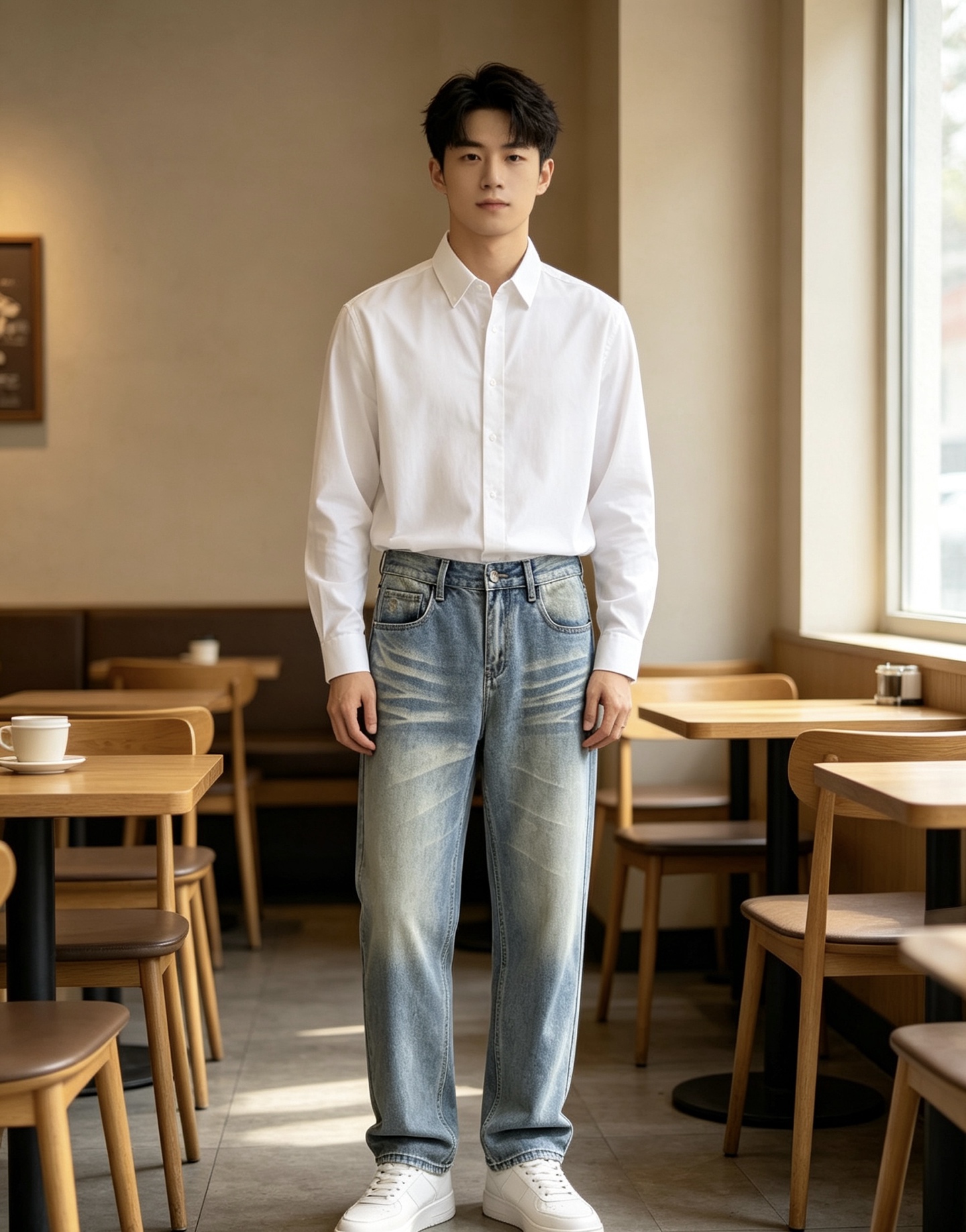 NO:916419,PRADA Men's denim jeans, official album and poster outfit!  High-grade imported denim raw color fabrics are supplied to customers, and the pure 13oz denim fabrics from Okayama, Japan are specially selected. Heavy-duty environmentally friendly plant enzyme washing process is used. The texture has a light retro color, which is quite beautiful and is very suitable for autumn and winter color matching. The fabric is soft and delicate after washing, but has strong bones and a slight stretch, providing an excellent comfortable experience. There is no damage from any technological elements throughout the body, retaining the purest tannin color!  The details throughout the body are perfect, exquisite and sophisticated. The latest leather label on the waist highlights the brand's characteristics. The hardware accessories, leather label and wiring all reflect the craftsmanship!  The silhouette is perfectly tailored and has excellent butt lift and slimming effect. It can be easily matched with any top in the wardrobe. It has wide compatibility and is suitable for various daily wear. The upper body is full of style. It is a must-have trousers for those who are obsessed with quality control and 1V!  Size 29-38 (not 35.37),, prada, prada, jeans,19860909PRADA 普拉达 男士丹宁牛仔裤,官宣画册海报穿搭款！ 客供高级进口的丹宁原色面料,特选日本冈山纯正13oz 盎司牛仔布料,重磅环保植物酵素水洗工艺,肌理有着淡淡的复古色彩,相当漂亮,极符合秋冬的配色,面料经过水洗后柔软细腻,但筋骨感极强,且略带弹力,提供了绝佳的舒适体验,通身无任何工艺元素破坏,保留了最纯粹的丹宁本色！通身细节完美如斯,精湛且考究,最新的腰部皮标彰显了品牌特质,五金配件、皮标、走线无不体现出匠心工艺！版型剪裁完美,提臀修身效果绝佳,可轻松横扫衣橱任何的上装搭配,兼容性广泛,满足于日常各种穿搭,上身型款十足,于品质控及1V迷控者必入型裤装！ 尺码29—38（没35.37）,,prada,prada,jeans,,Men's clothing