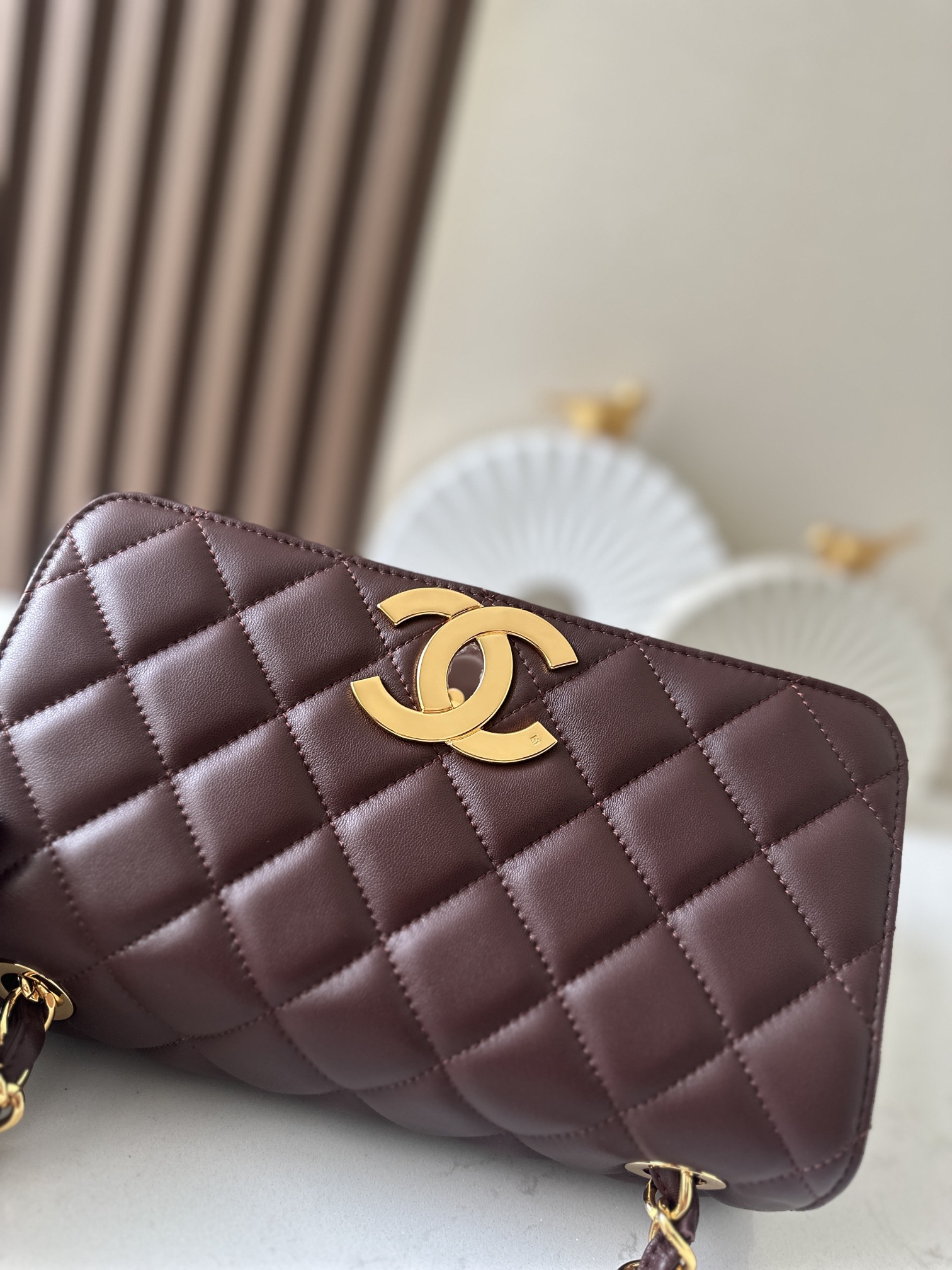 Chanel 贝嫂同款小香Vintage绝版大金扣CFFlap