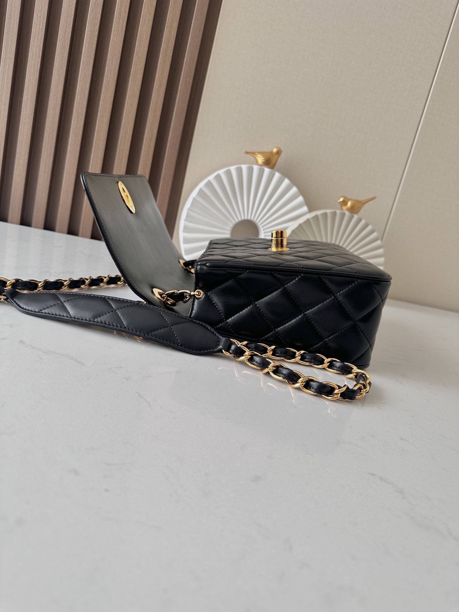 Chanel 贝嫂同款小香Vintage绝版大金扣CFFlap