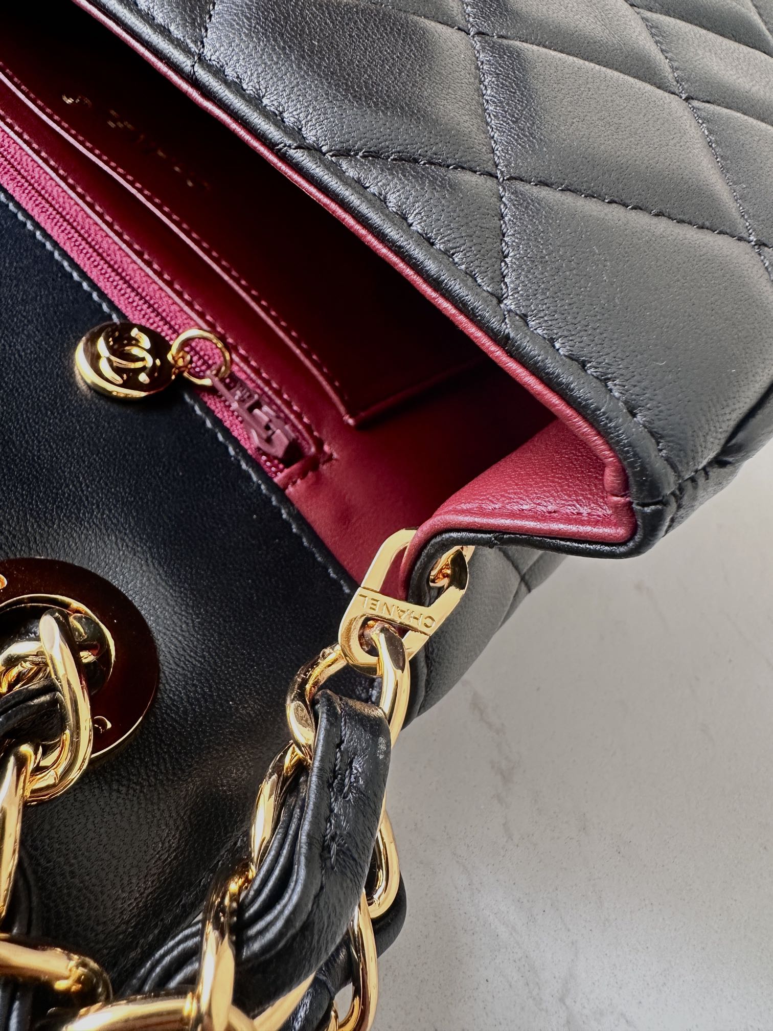 Chanel 贝嫂同款小香Vintage绝版大金扣CFFlap