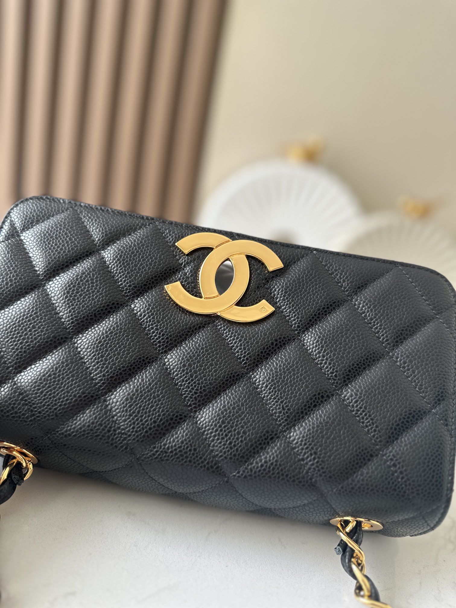 Chanel 贝嫂同款小香Vintage绝版大金扣CFFlap