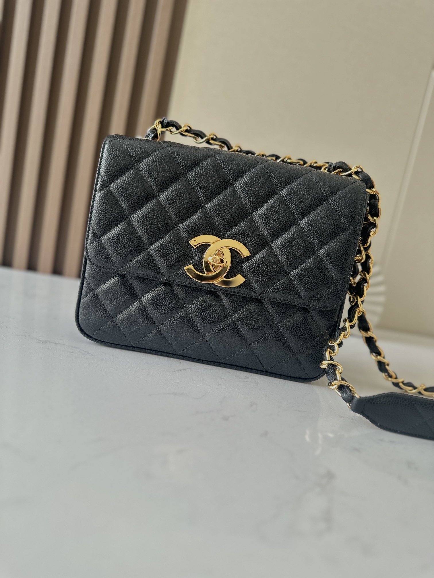 Chanel 贝嫂同款小香Vintage绝版大金扣CFFlap