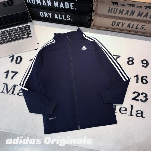Adidas Originals Three-Stripe Track Jacket - Navy, Full Zip 1 Adidas Originals Three-Stripe Track Jacket - Navy, Full Zip