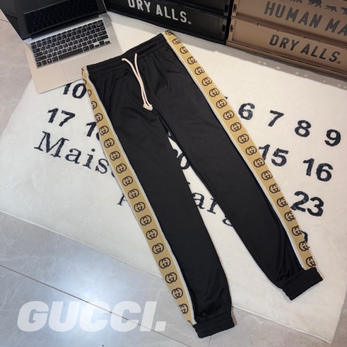 Gucci Reflective Stripe Cotton Blend Pants - Stylish and Comfortable 1 Gucci Reflective Stripe Cotton Blend Pants - Stylish and Comfortable