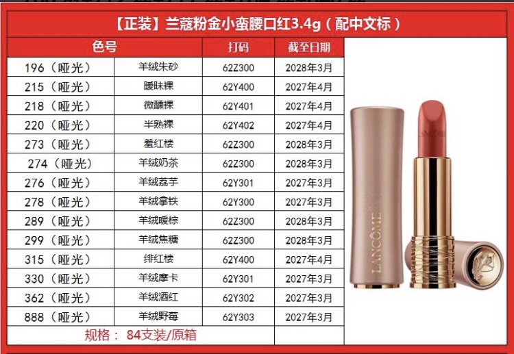 Lancome L'Absolu Rouge Lipstick - Luxurious Color, Hydrating Feel, 3.4g