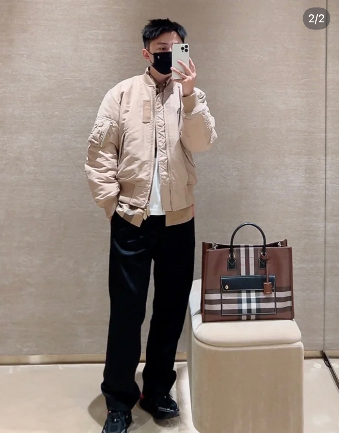 大号格子棕。百搭 男女通用