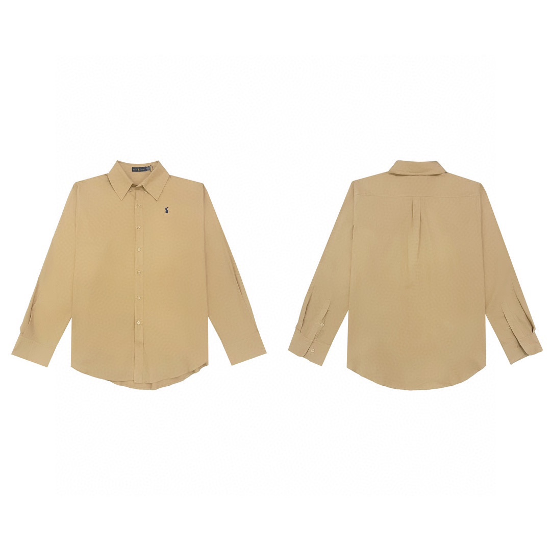 Modelo 6105 Ralph Lauren camisa vintage de tela oxford, logo pequeño y caballo de batalla, tallas: M/L, color: caqui, c…