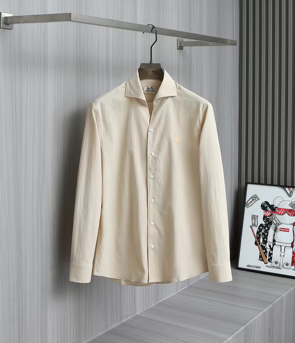 Hermes Clothing Shirts & Blouses White Men Spring/Summer Collection