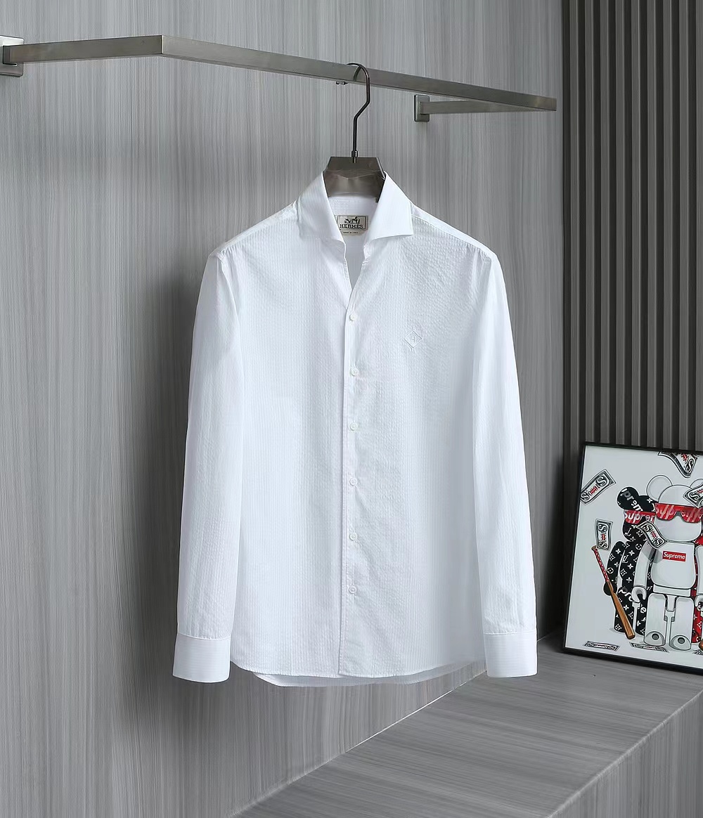 Hermes Clothing Shirts & Blouses White Men Spring/Summer Collection