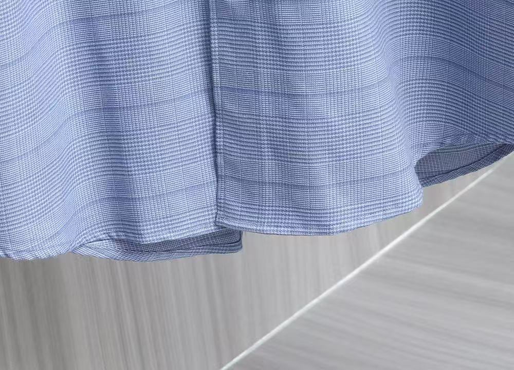 LP臻品商务休闲色织格仔长袖衬衫】臻品定制商务休闲纯色高支高密长袖衬衫 9