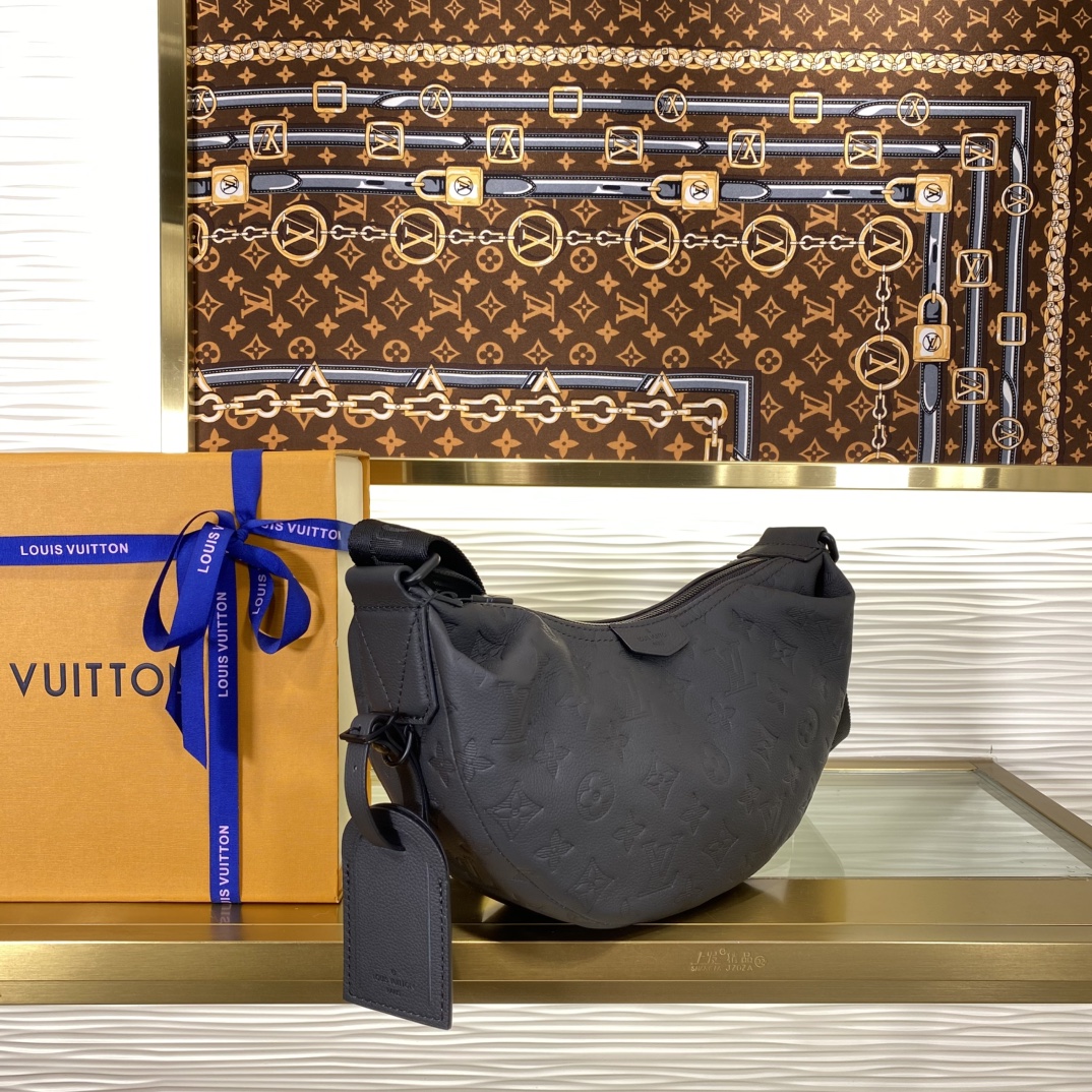 Louis Vuitton Hamac Black Monogram Embossed crossbody