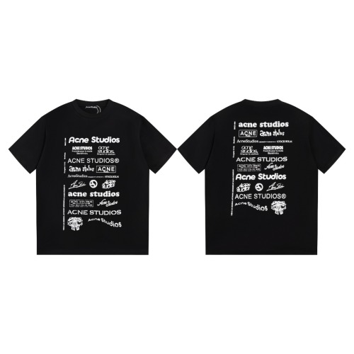 Acne Studios Logo Print Cotton T-Shirt Short Sleeve Unisex 1 Acne Studios Logo Print Cotton T-Shirt Short Sleeve Unisex