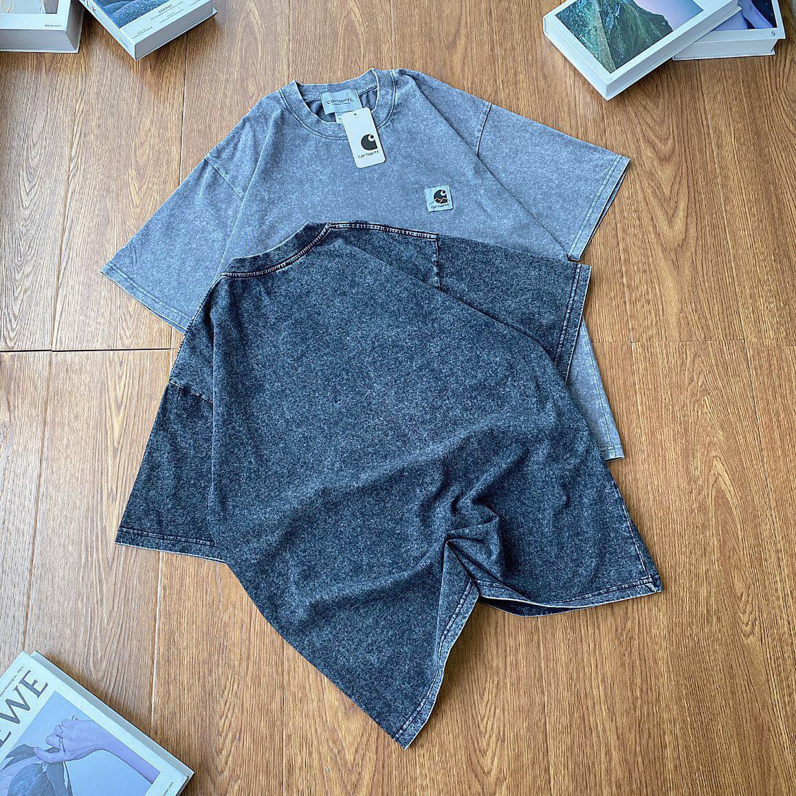 Carhartt WIP Camiseta de Manga Corta Vintage Lavada para Hombre 6 i1747010056046 7699 0 4