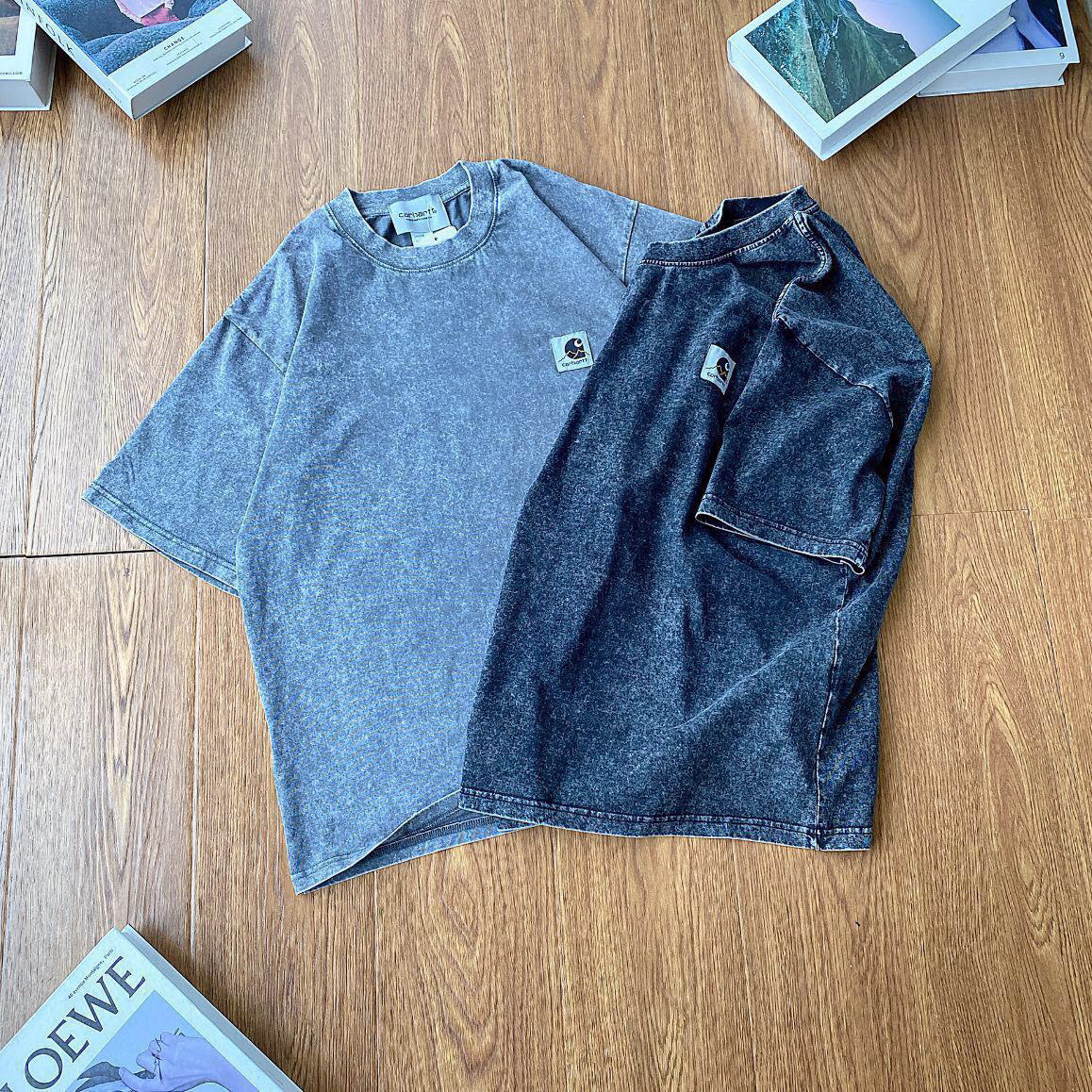 Carhartt WIP Camiseta de Manga Corta Vintage Lavada para Hombre 5 i1747010056046 7894 0 3